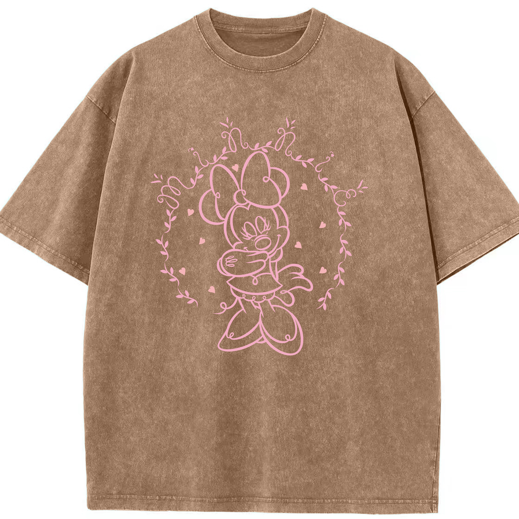 （画像用） ミッキーマウス Mickey Mouse 綿100% ヴィンテージ風 半袖Tシャツ（フロントプリント）