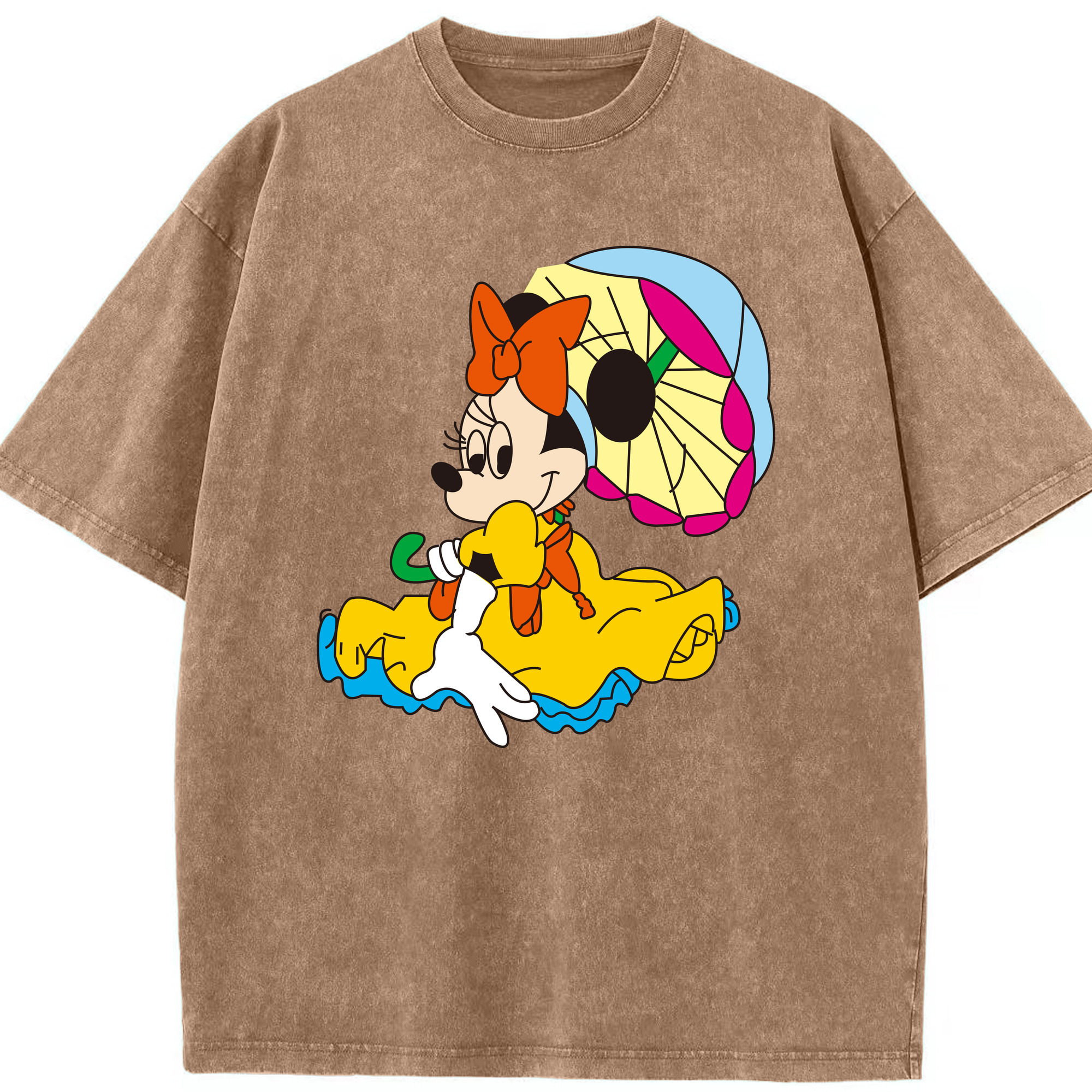 （画像用） ミッキーマウス Mickey Mouse 綿100% ヴィンテージ風 半袖Tシャツ（フロントプリント）