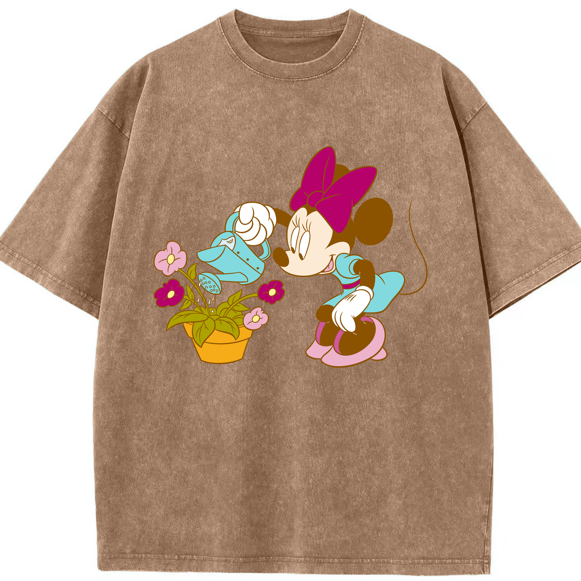 （画像用） ミッキーマウス Mickey Mouse 綿100% ヴィンテージ風 半袖Tシャツ（フロントプリント）