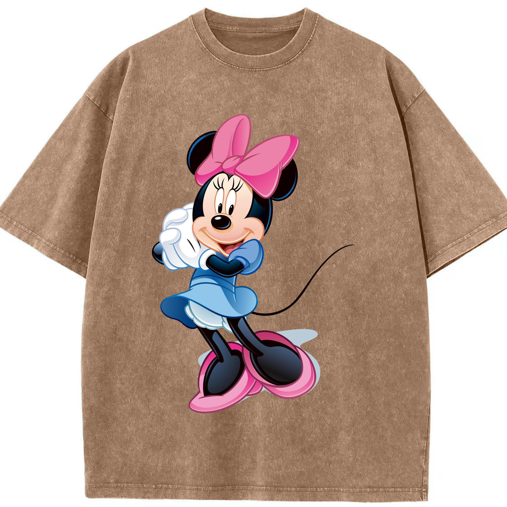 （画像用） ミッキーマウス Mickey Mouse 綿100% ヴィンテージ風 半袖Tシャツ（フロントプリント）