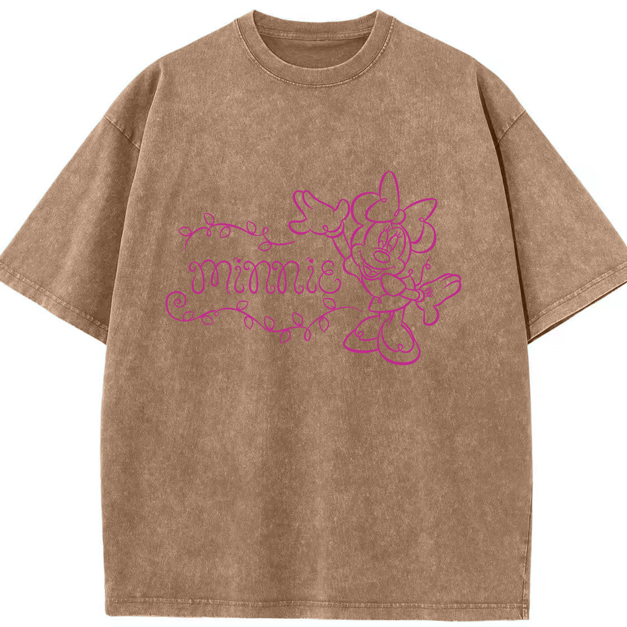 （画像用） ミッキーマウス Mickey Mouse 綿100% ヴィンテージ風 半袖Tシャツ（フロントプリント）
