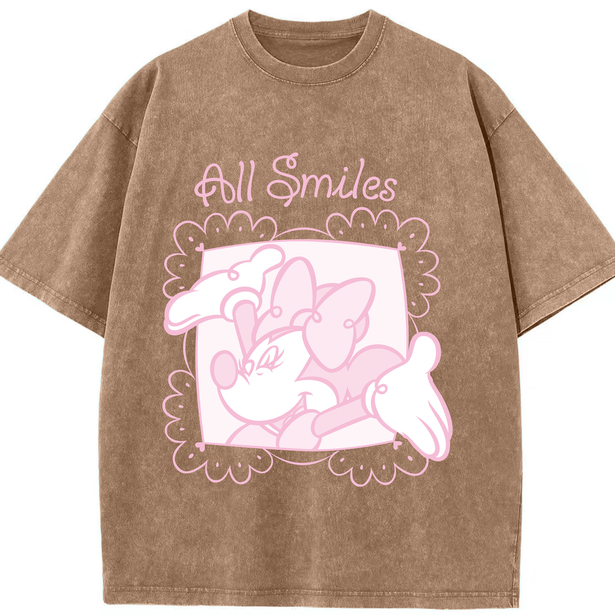 （画像用） ミッキーマウス Mickey Mouse 綿100% ヴィンテージ風 半袖Tシャツ（フロントプリント）