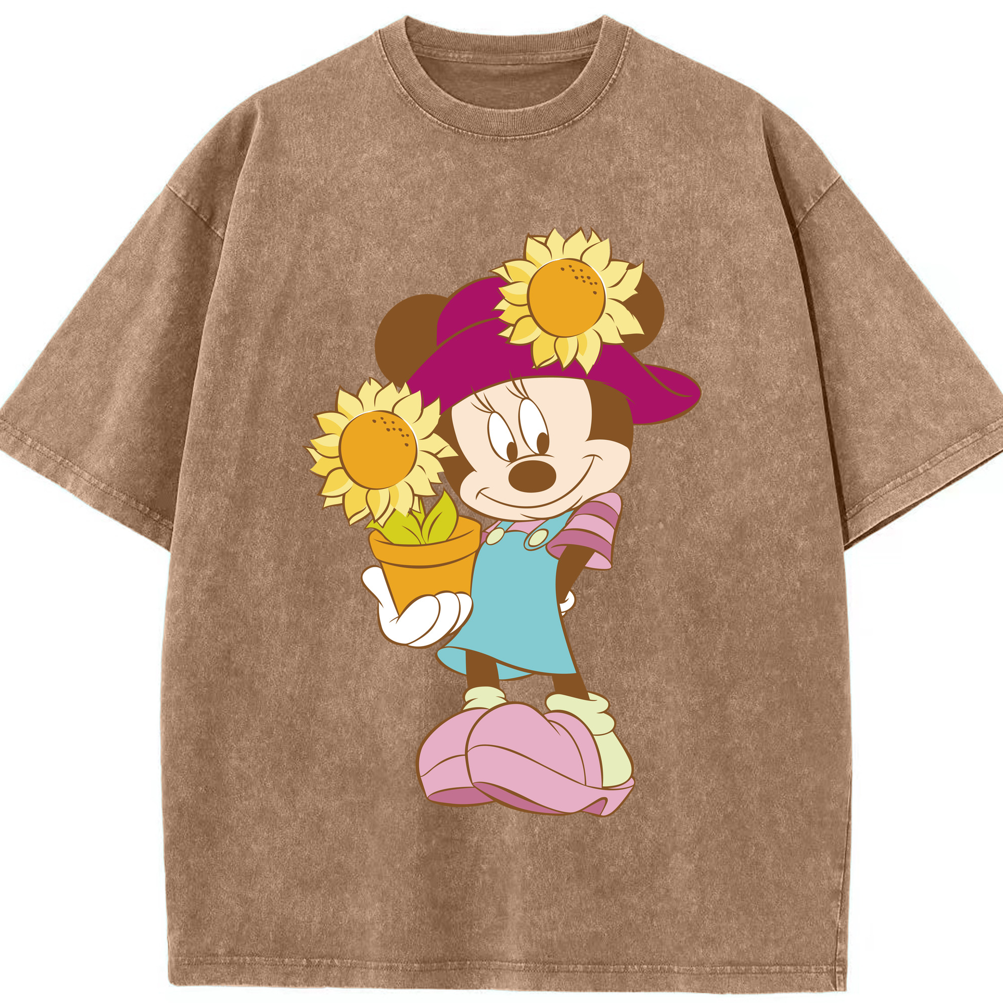 （画像用） ミッキーマウス Mickey Mouse 綿100% ヴィンテージ風 半袖Tシャツ（フロントプリント）