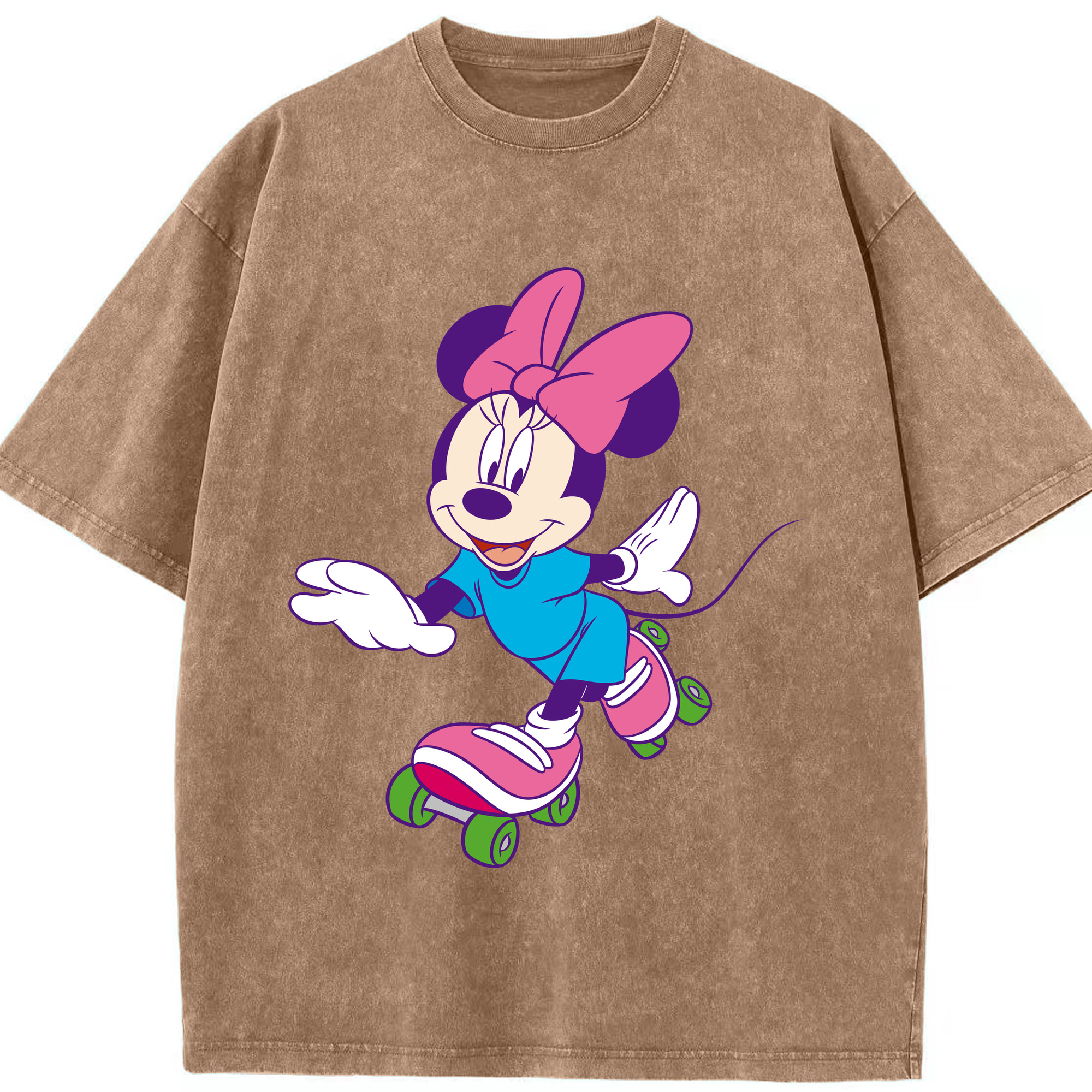 （画像用） ミッキーマウス Mickey Mouse 綿100% ヴィンテージ風 半袖Tシャツ（フロントプリント）