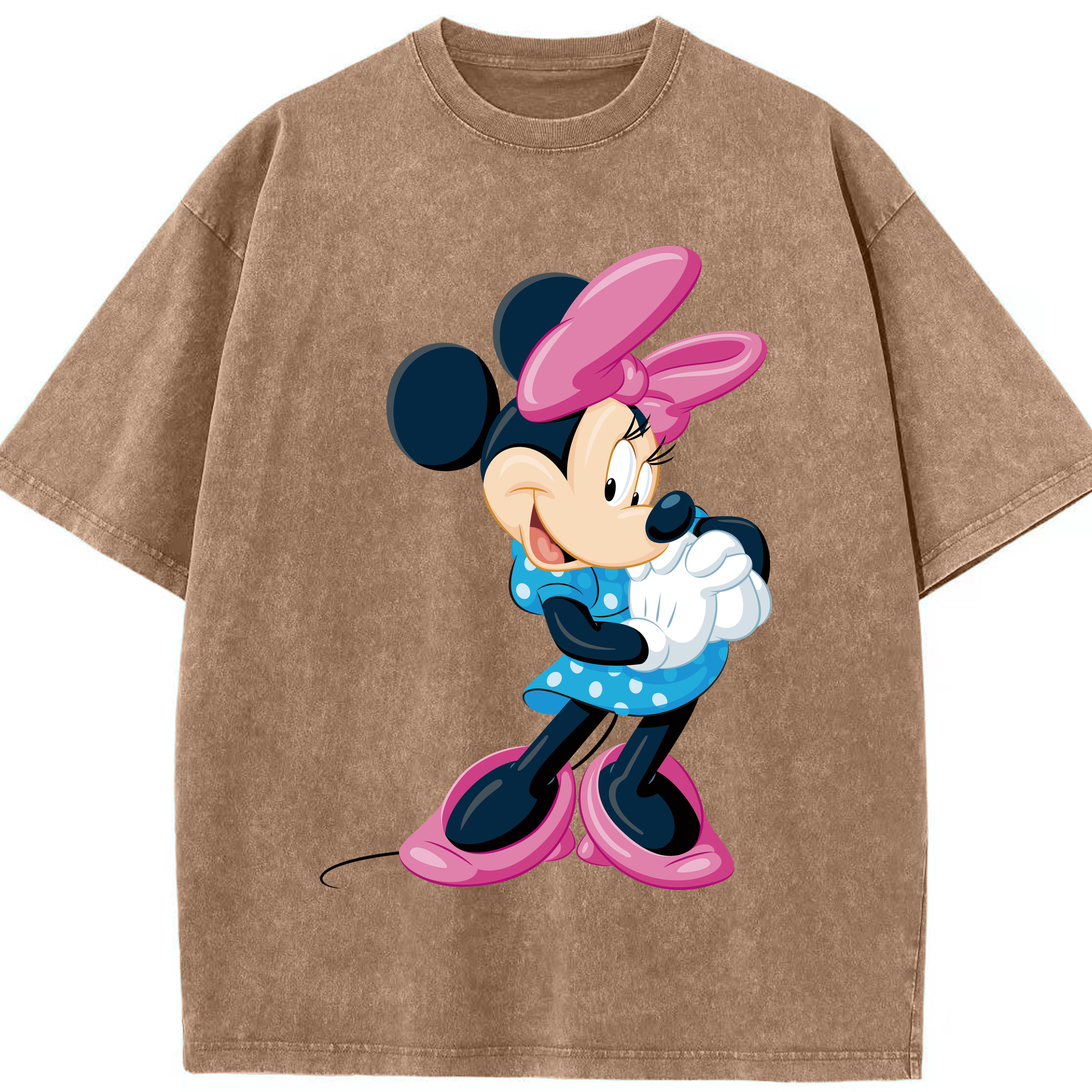 （画像用） ミッキーマウス Mickey Mouse 綿100% ヴィンテージ風 半袖Tシャツ（フロントプリント）