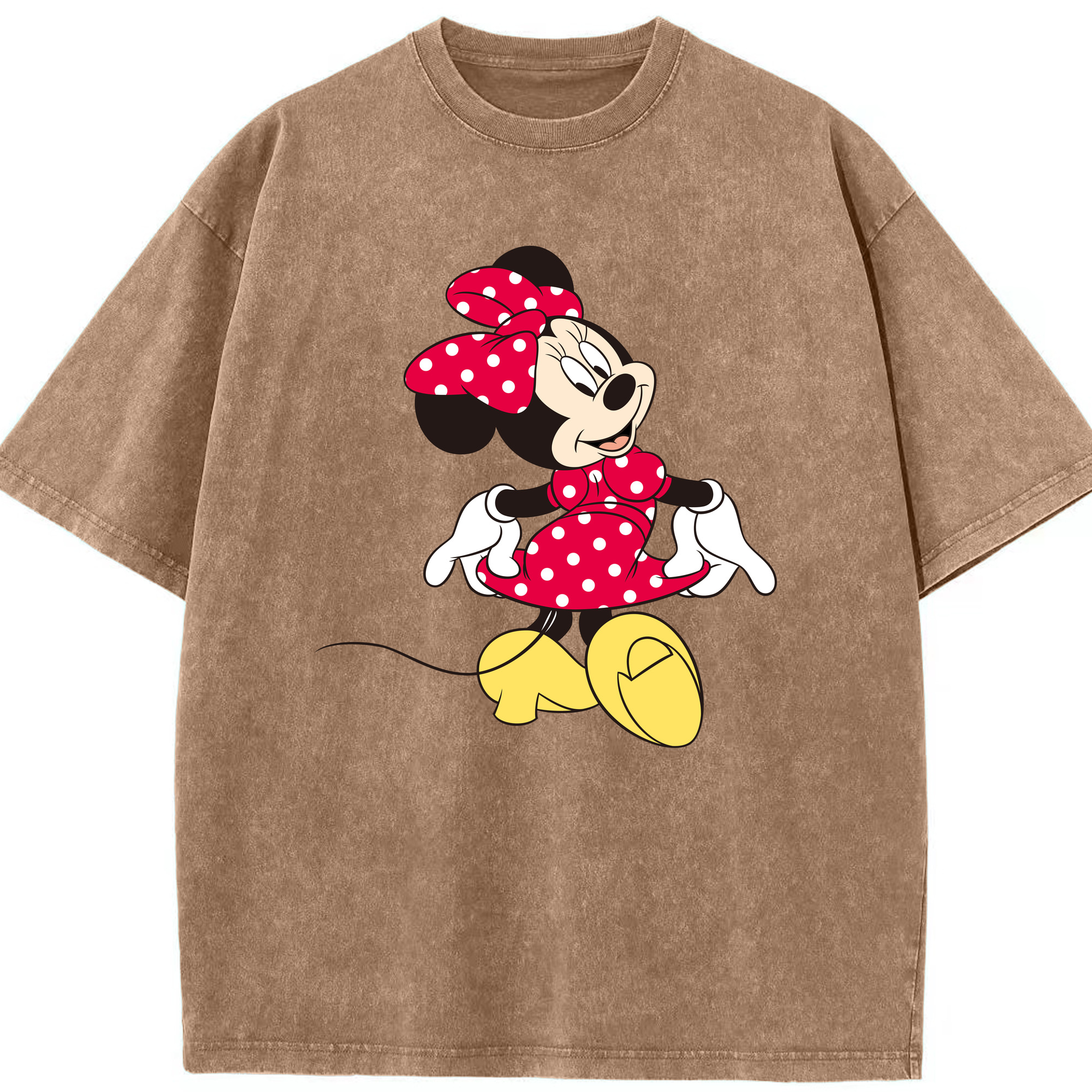 （画像用） ミッキーマウス Mickey Mouse 綿100% ヴィンテージ風 半袖Tシャツ（フロントプリント）