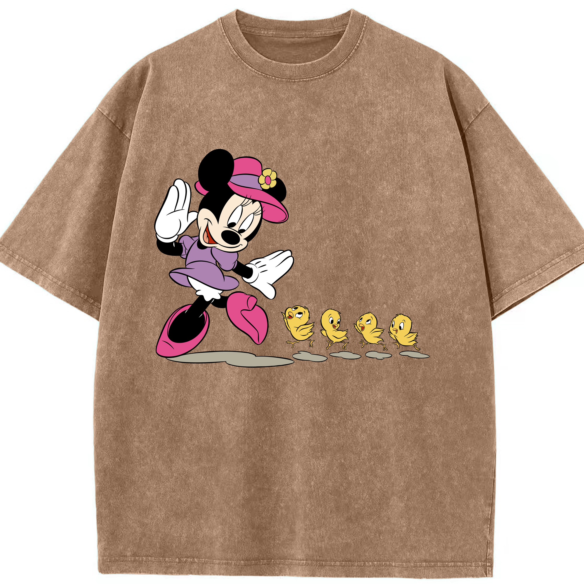 （画像用） ミッキーマウス Mickey Mouse 綿100% ヴィンテージ風 半袖Tシャツ（フロントプリント）