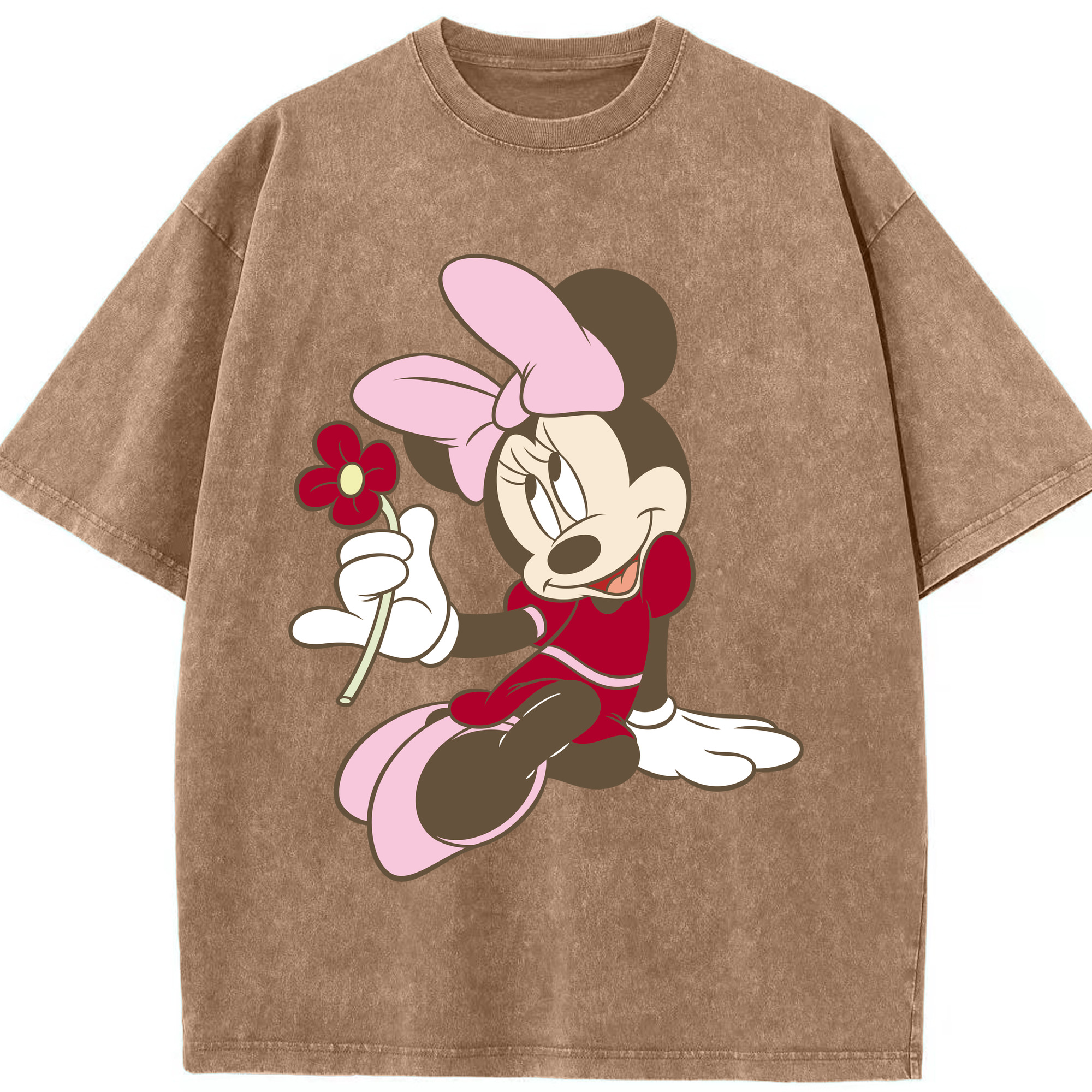 （画像用） ミッキーマウス Mickey Mouse 綿100% ヴィンテージ風 半袖Tシャツ（フロントプリント）