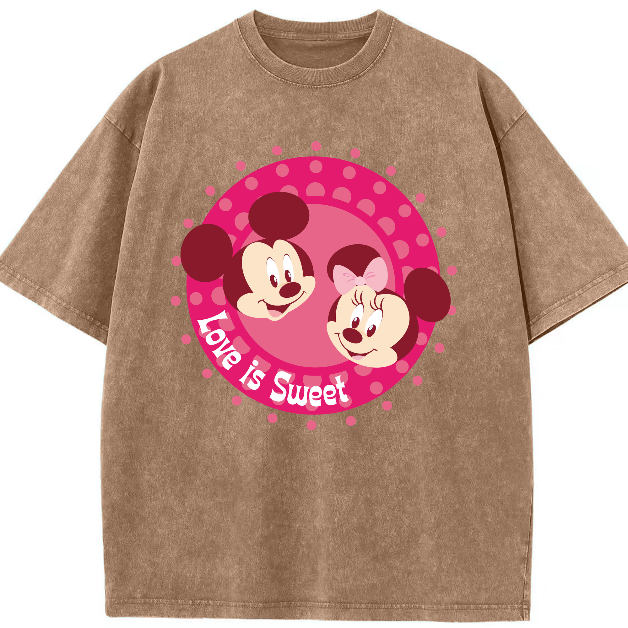 （画像用） ミッキーマウス Mickey Mouse 綿100% ヴィンテージ風 半袖Tシャツ（フロントプリント）