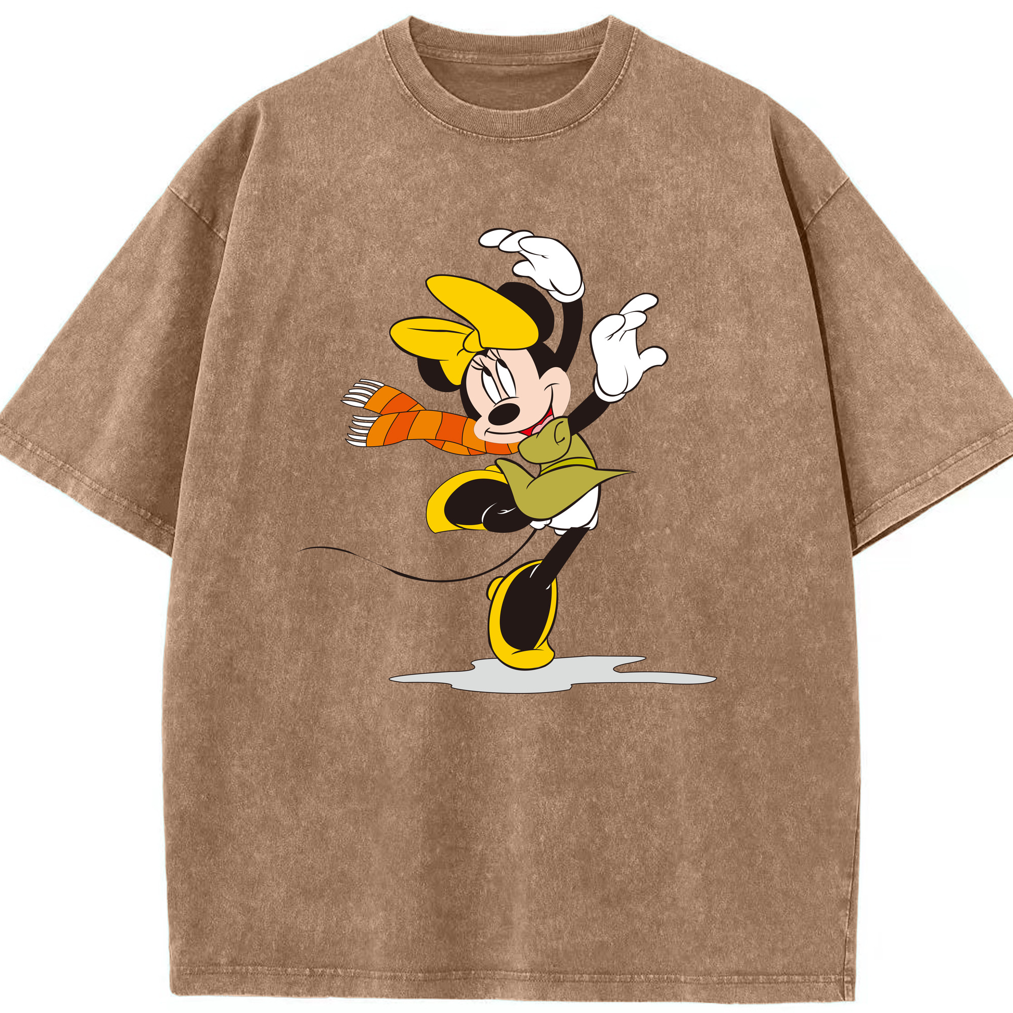 （画像用） ミッキーマウス Mickey Mouse 綿100% ヴィンテージ風 半袖Tシャツ（フロントプリント）