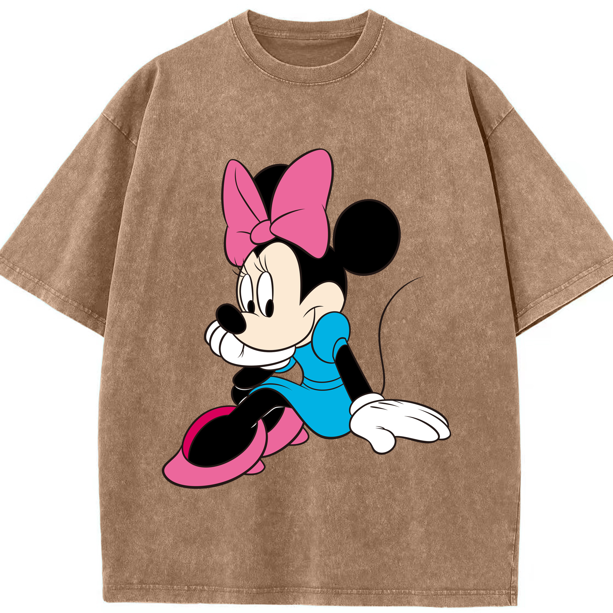 （画像用） ミッキーマウス Mickey Mouse 綿100% ヴィンテージ風 半袖Tシャツ（フロントプリント）