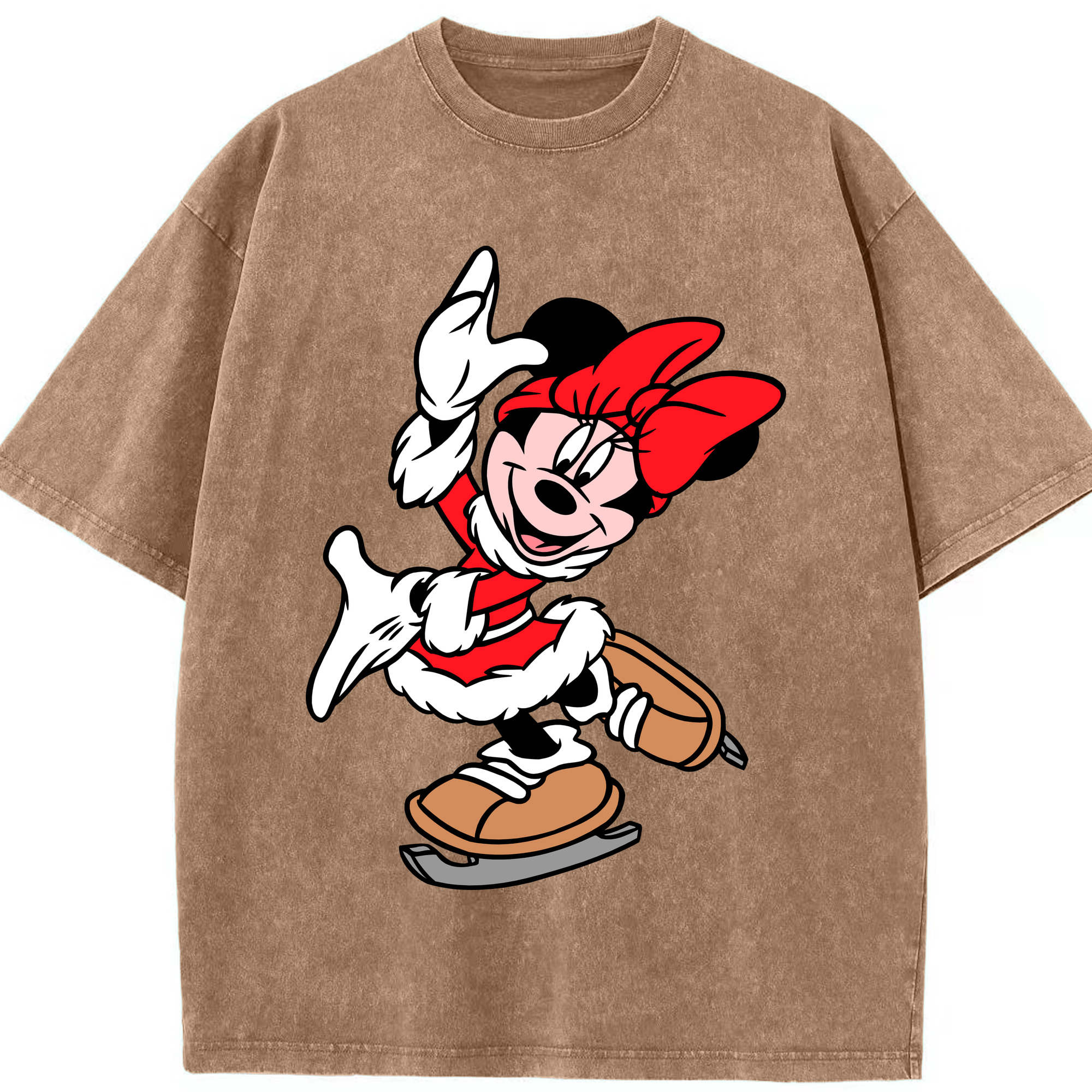 （画像用） ミッキーマウス Mickey Mouse 綿100% ヴィンテージ風 半袖Tシャツ（フロントプリント）