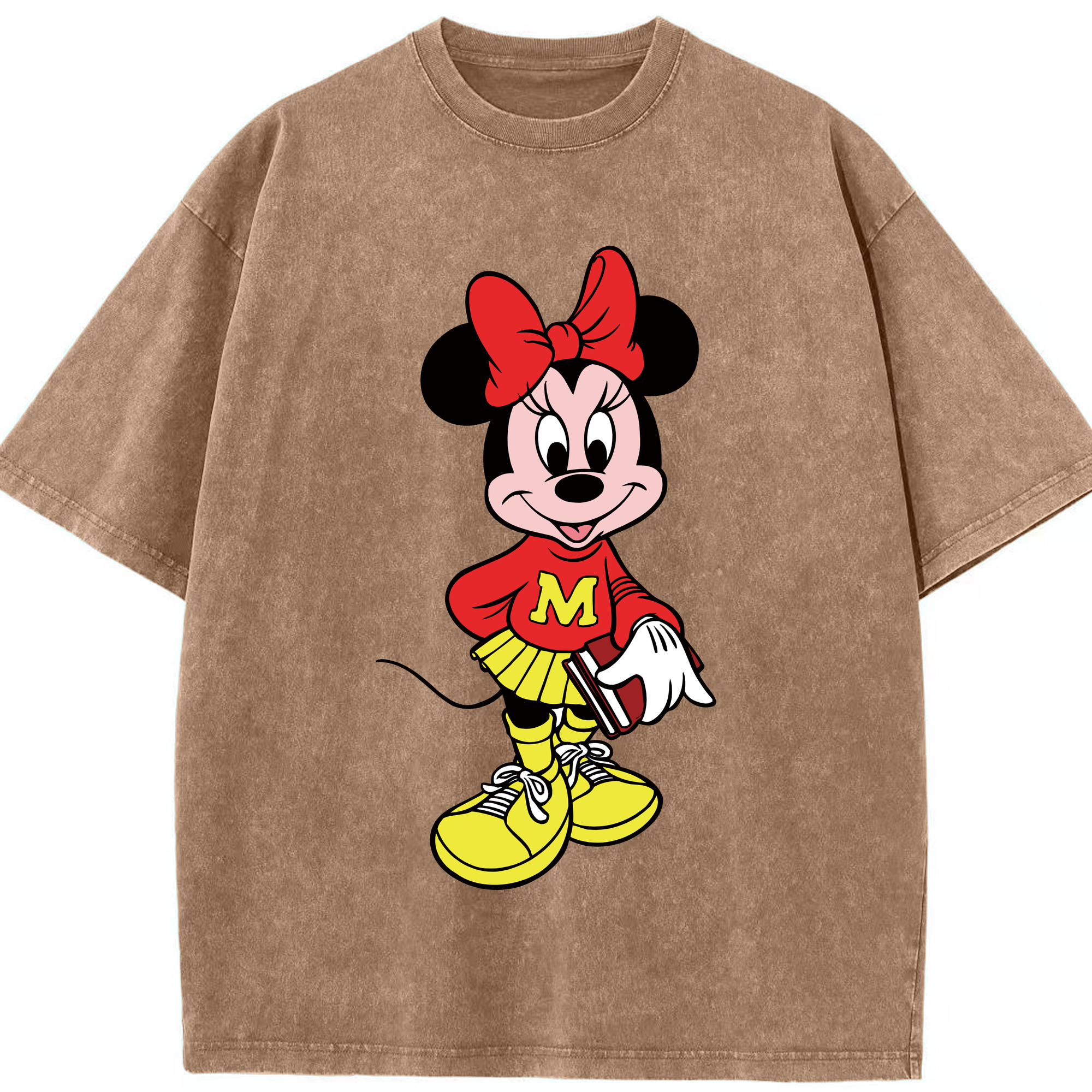 （画像用） ミッキーマウス Mickey Mouse 綿100% ヴィンテージ風 半袖Tシャツ（フロントプリント）