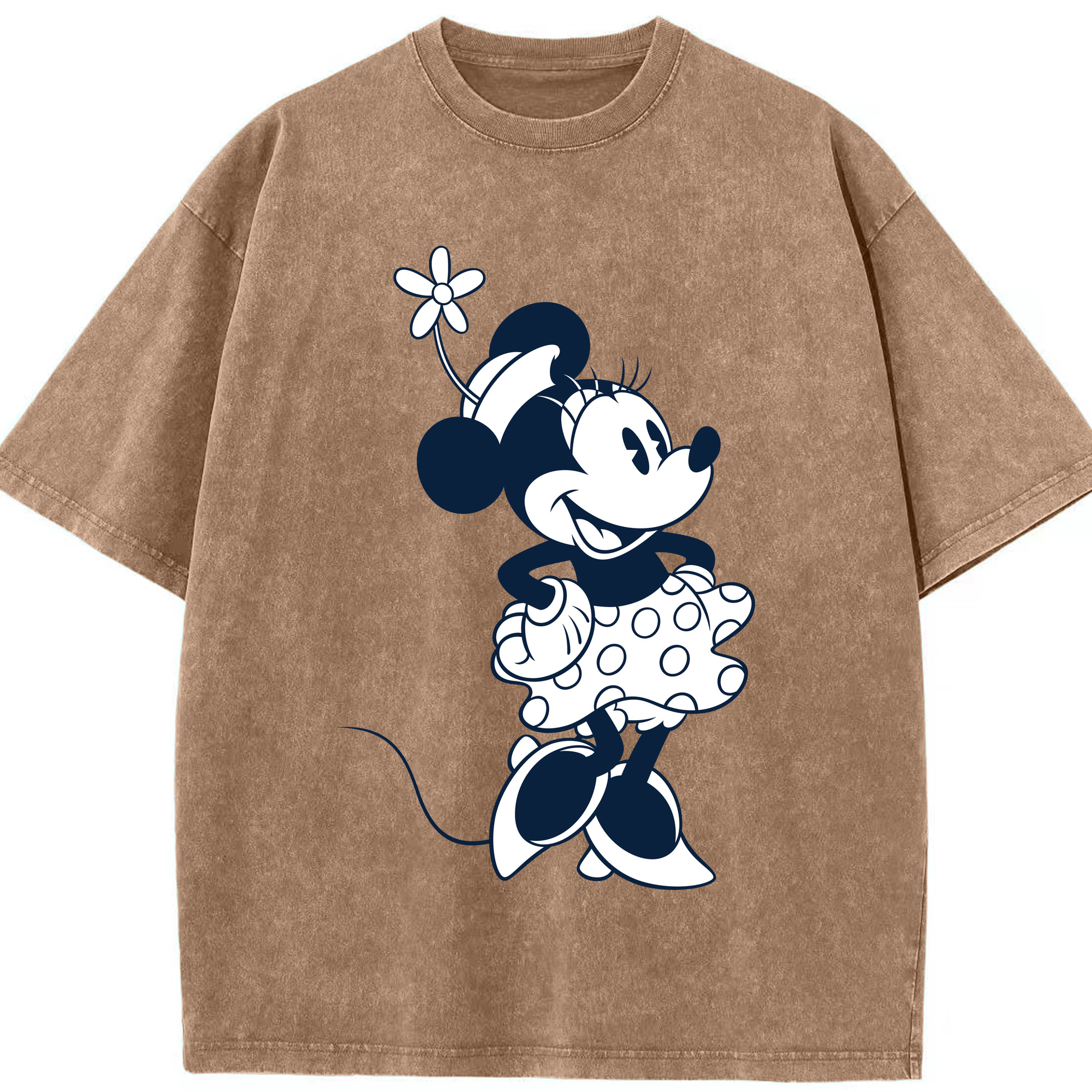 （画像用） ミッキーマウス Mickey Mouse 綿100% ヴィンテージ風 半袖Tシャツ（フロントプリント）