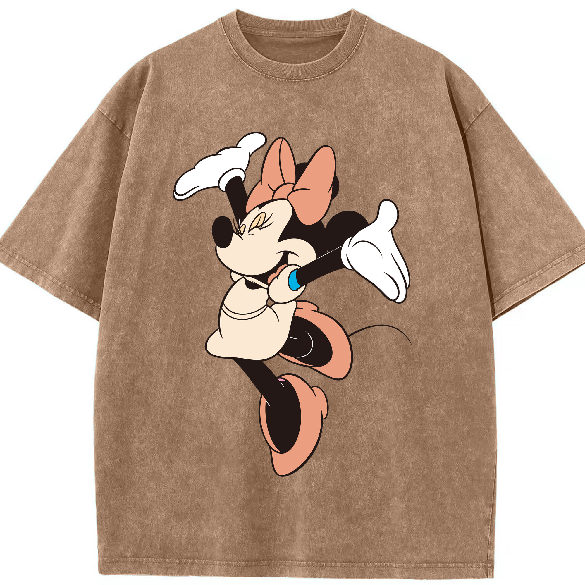 （画像用） ミッキーマウス Mickey Mouse 綿100% ヴィンテージ風 半袖Tシャツ（フロントプリント）