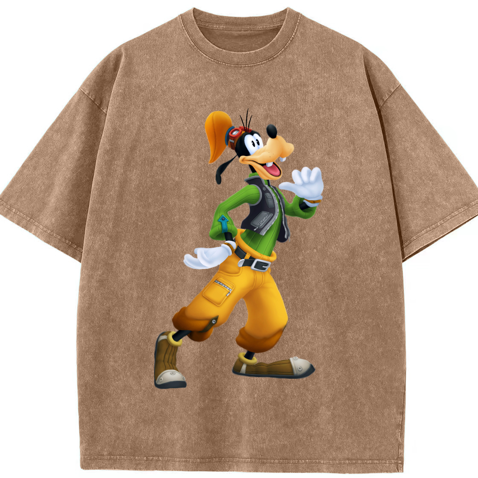 （画像用） ミッキーマウス Mickey Mouse 綿100% ヴィンテージ風 半袖Tシャツ（フロントプリント）