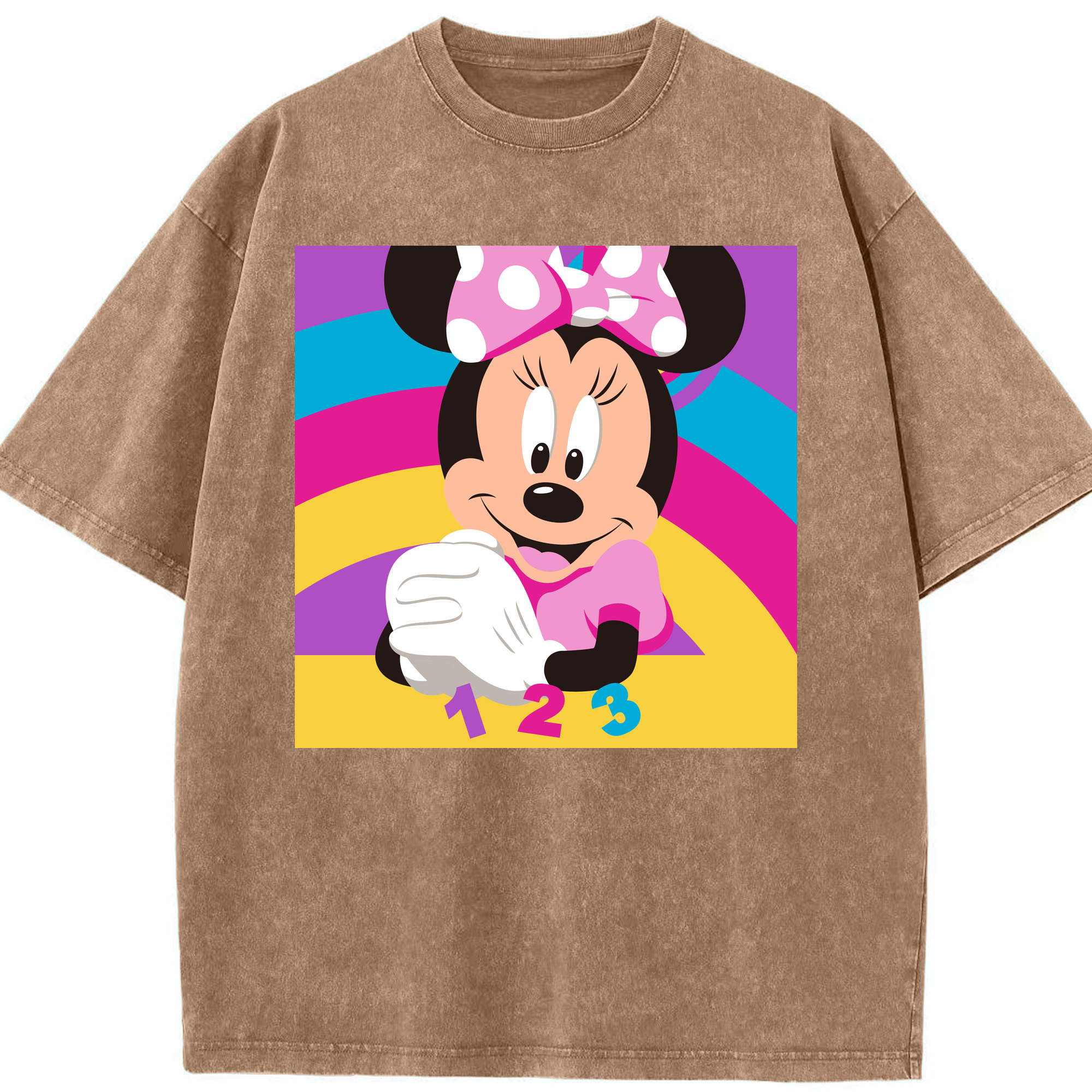 （画像用） ミッキーマウス Mickey Mouse 綿100% ヴィンテージ風 半袖Tシャツ（フロントプリント）