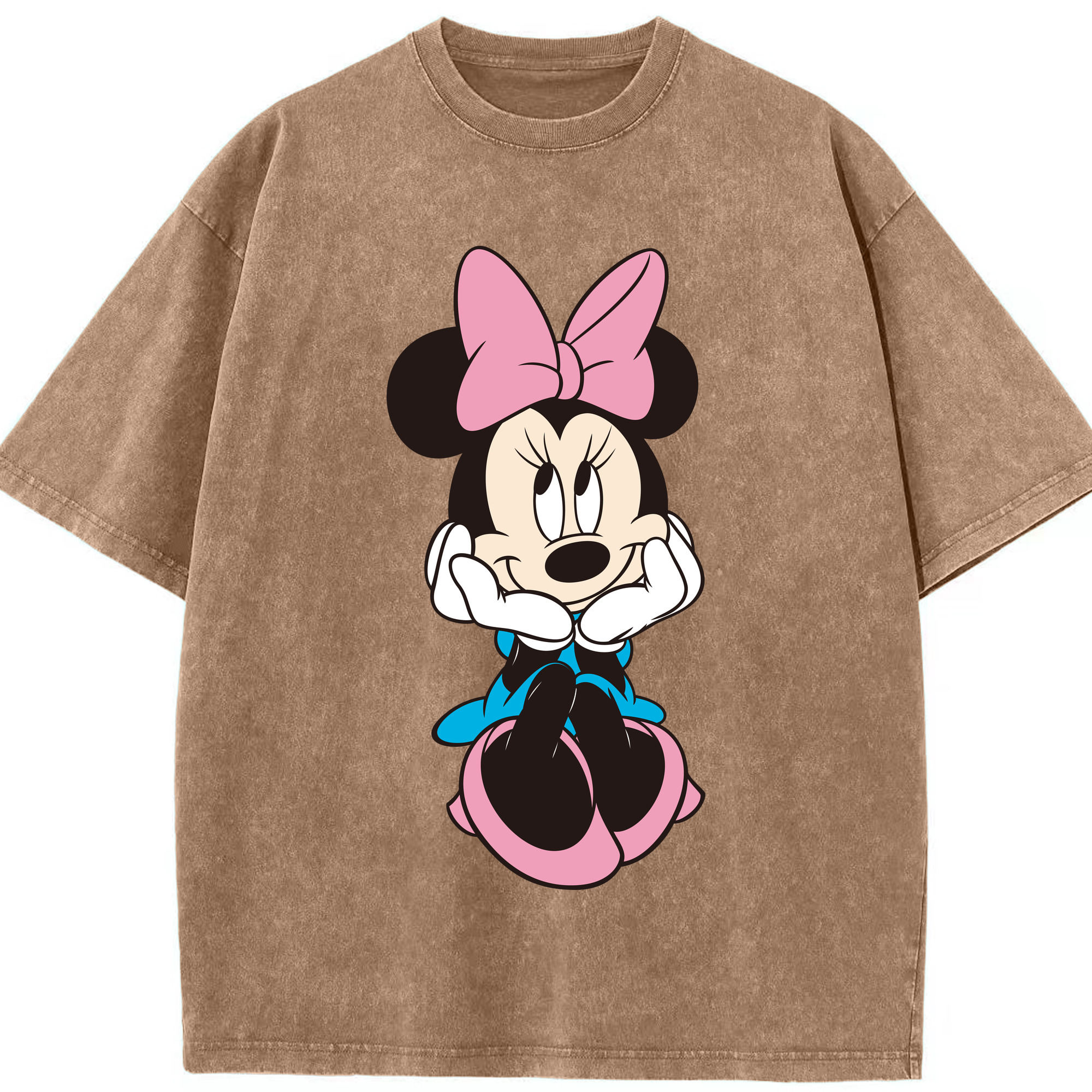 （画像用） ミッキーマウス Mickey Mouse 綿100% ヴィンテージ風 半袖Tシャツ（フロントプリント）