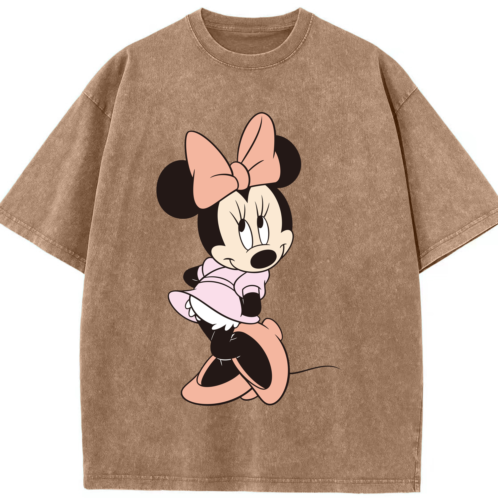（画像用） ミッキーマウス Mickey Mouse 綿100% ヴィンテージ風 半袖Tシャツ（フロントプリント）