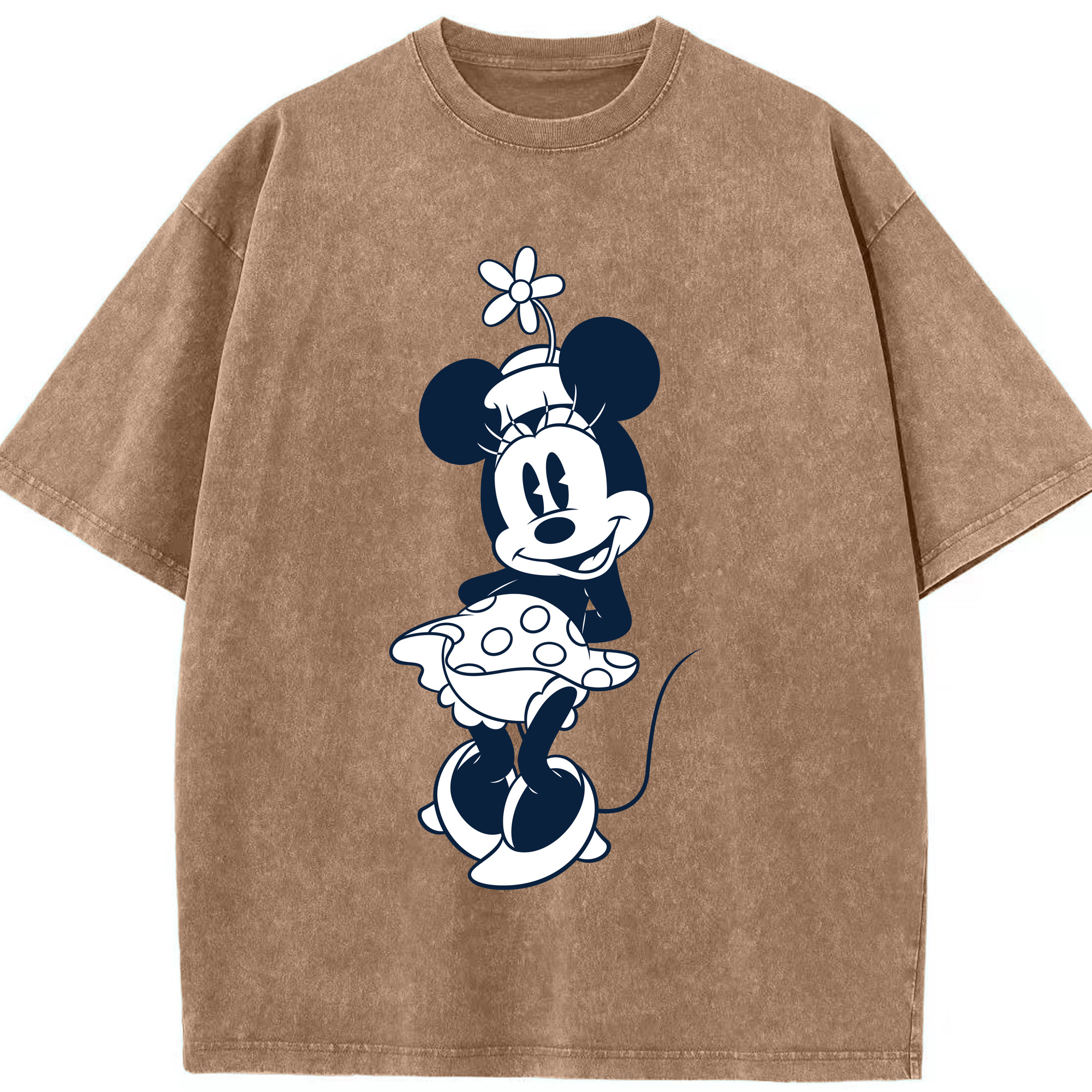 （画像用） ミッキーマウス Mickey Mouse 綿100% ヴィンテージ風 半袖Tシャツ（フロントプリント）