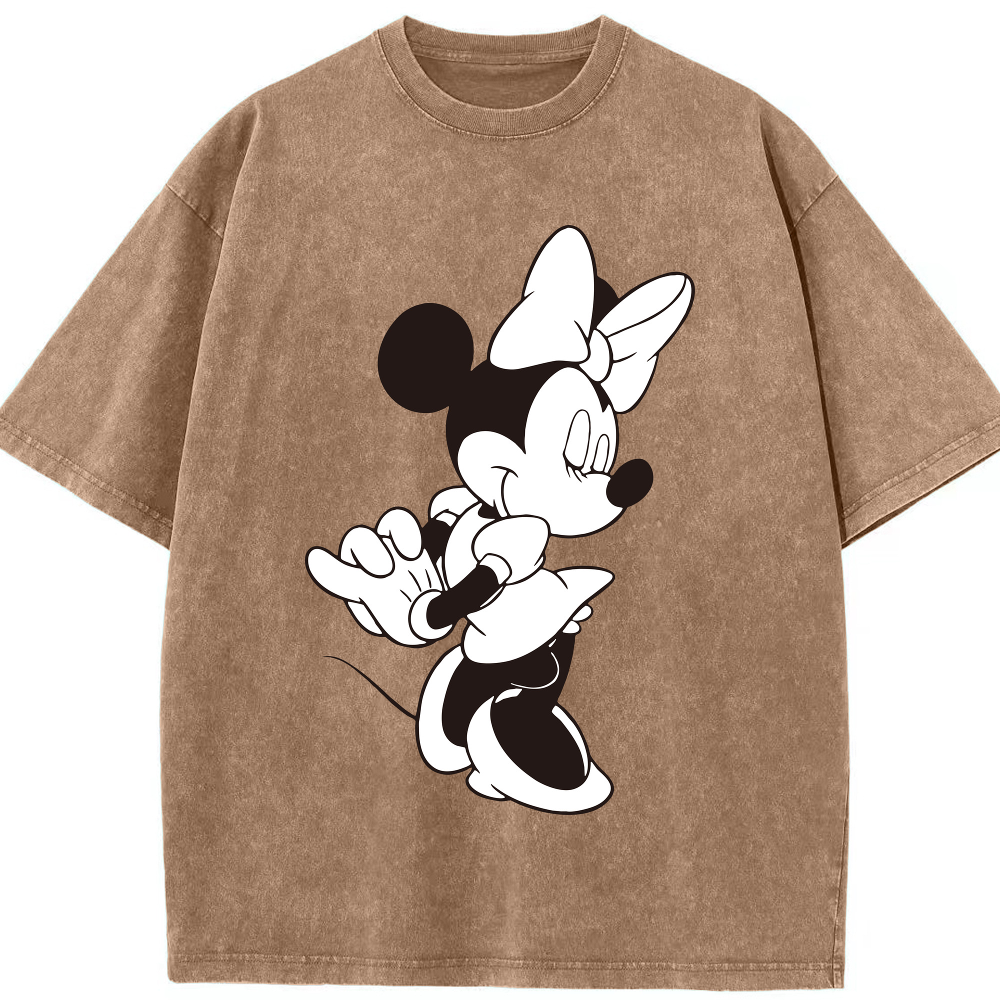 （画像用） ミッキーマウス Mickey Mouse 綿100% ヴィンテージ風 半袖Tシャツ（フロントプリント）