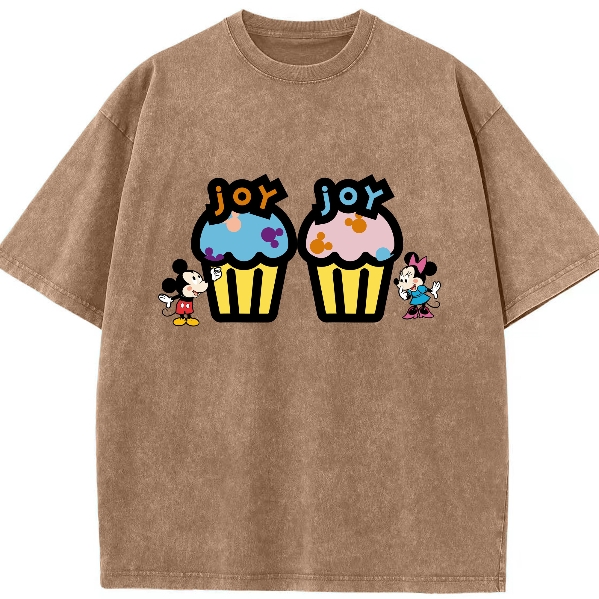 （画像用） ミッキーマウス Mickey Mouse 綿100% ヴィンテージ風 半袖Tシャツ（フロントプリント）