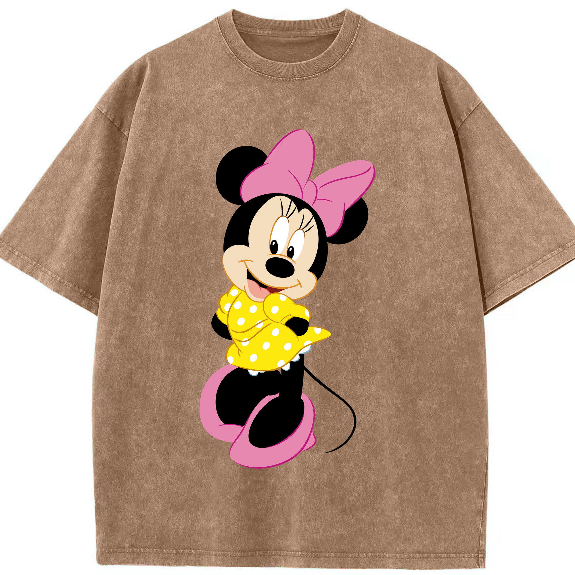 （画像用） ミッキーマウス Mickey Mouse 綿100% ヴィンテージ風 半袖Tシャツ（フロントプリント）