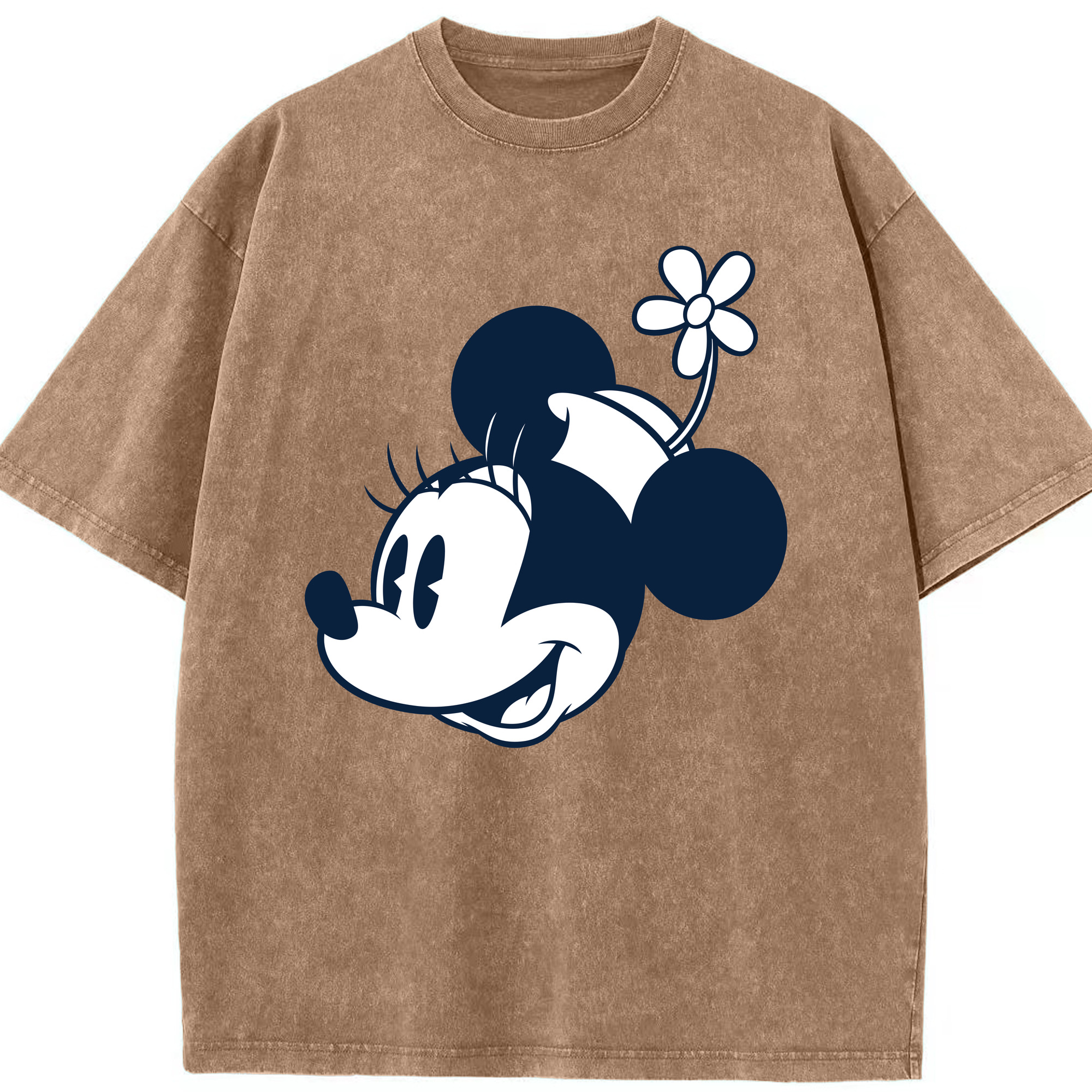 （画像用） ミッキーマウス Mickey Mouse 綿100% ヴィンテージ風 半袖Tシャツ（フロントプリント）