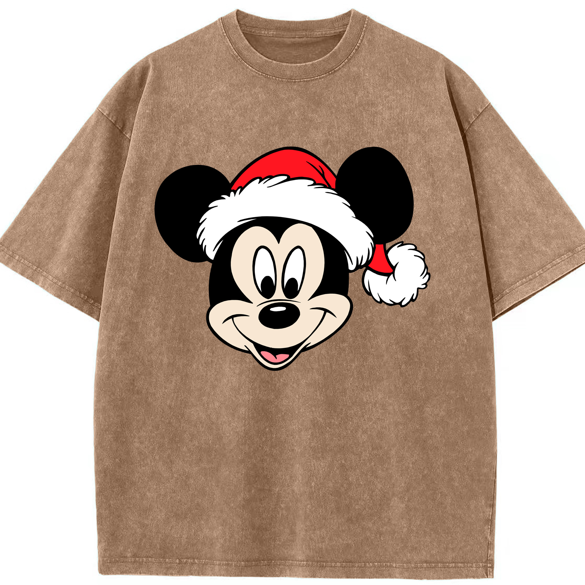 （画像用） ミッキーマウス Mickey Mouse 綿100% ヴィンテージ風 半袖Tシャツ（フロントプリント）