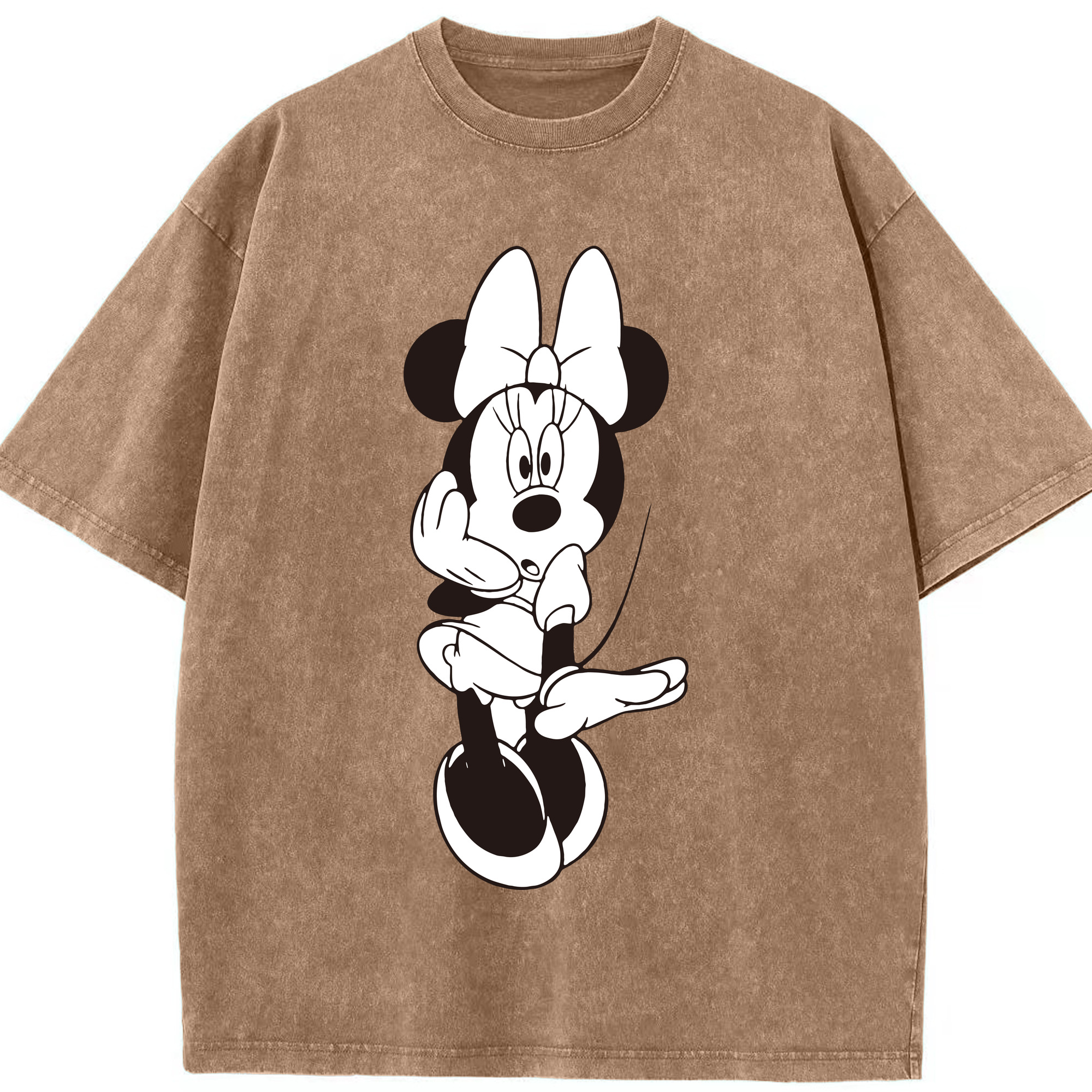 （画像用） ミッキーマウス Mickey Mouse 綿100% ヴィンテージ風 半袖Tシャツ（フロントプリント）