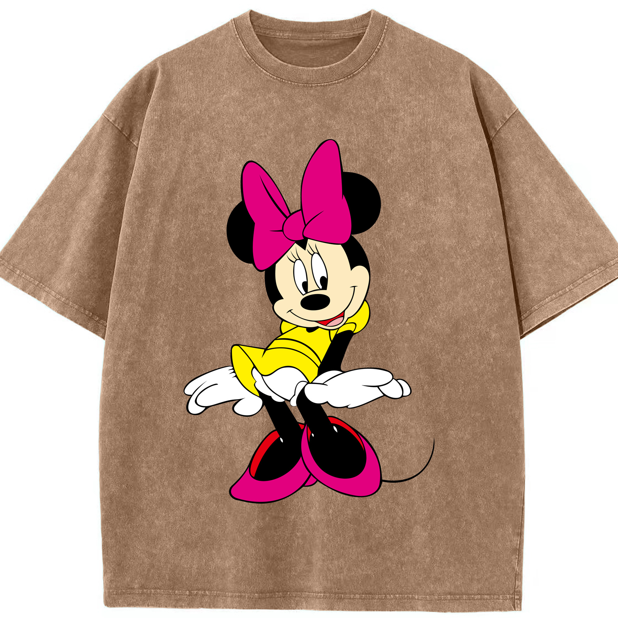 （画像用） ミッキーマウス Mickey Mouse 綿100% ヴィンテージ風 半袖Tシャツ（フロントプリント）