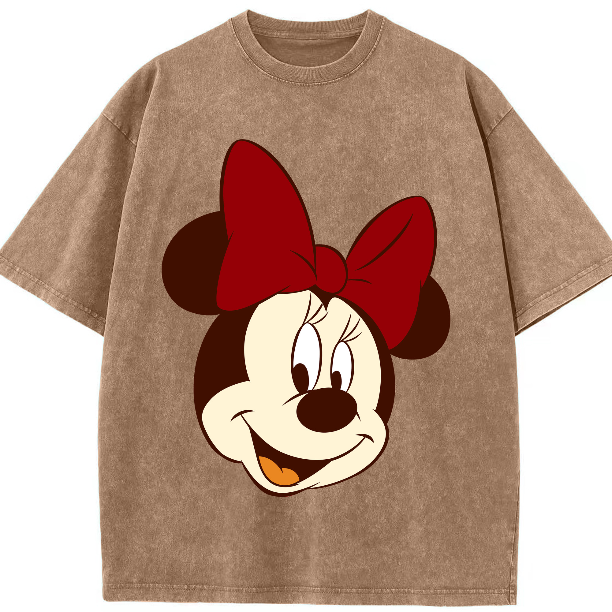 （画像用） ミッキーマウス Mickey Mouse 綿100% ヴィンテージ風 半袖Tシャツ（フロントプリント）