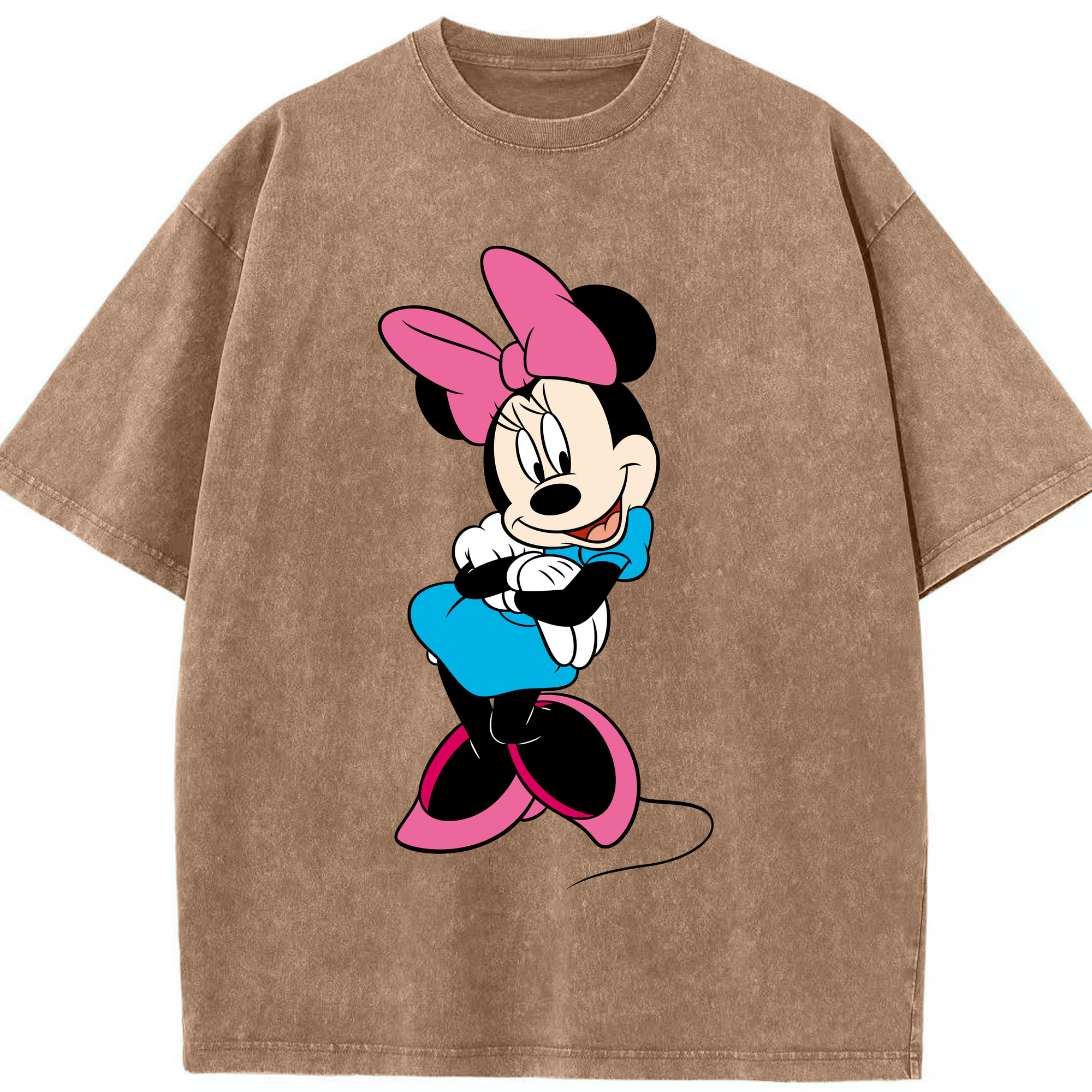 （画像用） ミッキーマウス Mickey Mouse 綿100% ヴィンテージ風 半袖Tシャツ（フロントプリント）