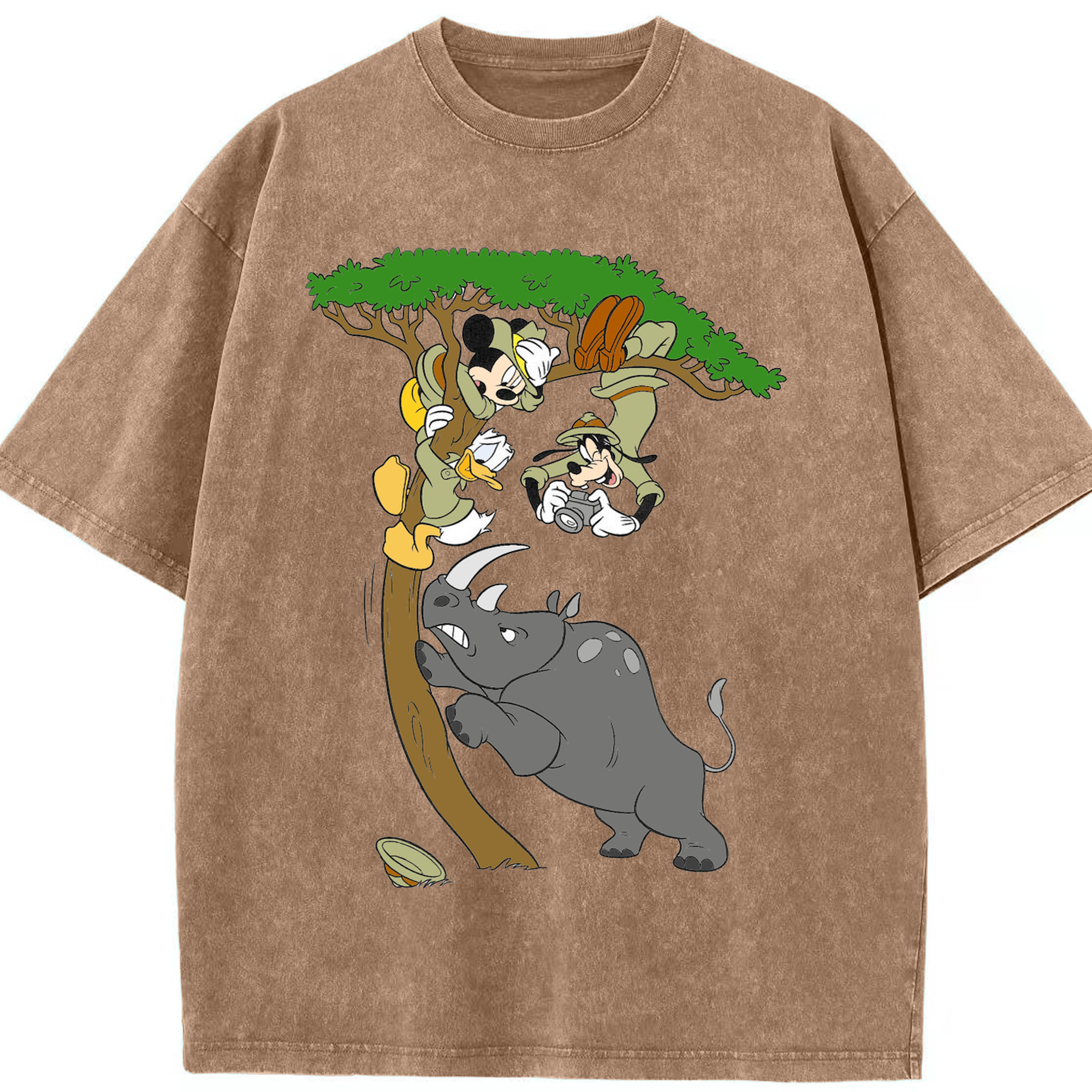 （画像用） ミッキーマウス Mickey Mouse 綿100% ヴィンテージ風 半袖Tシャツ（フロントプリント）