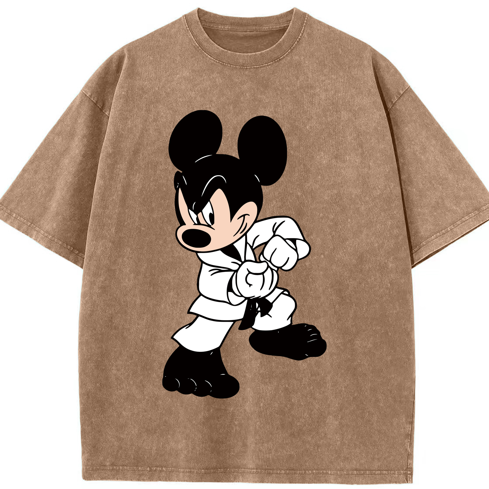 （画像用） ミッキーマウス Mickey Mouse 綿100% ヴィンテージ風 半袖Tシャツ（フロントプリント）