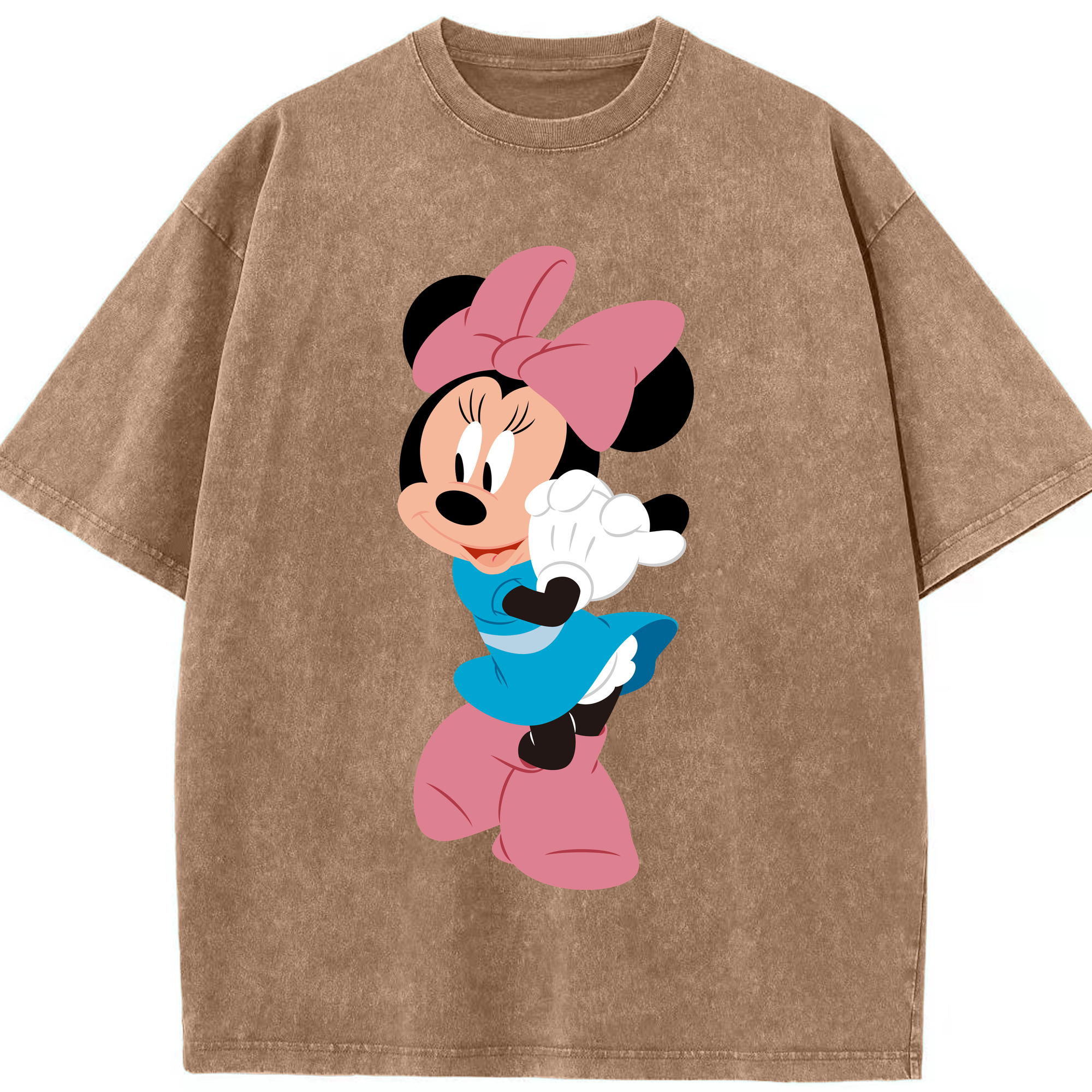 （画像用） ミッキーマウス Mickey Mouse 綿100% ヴィンテージ風 半袖Tシャツ（フロントプリント）
