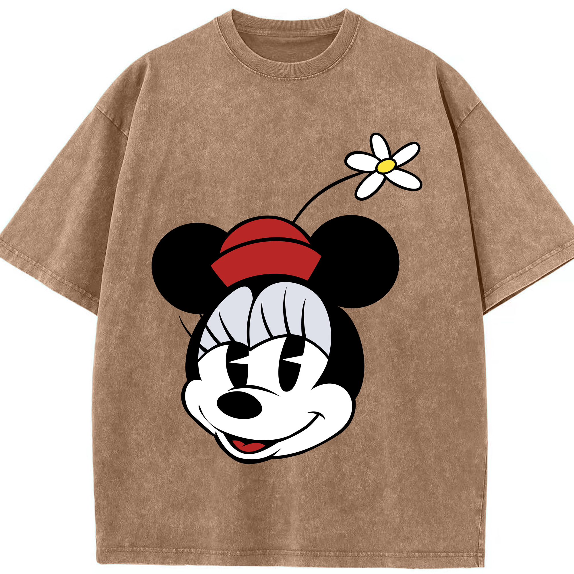 （画像用） ミッキーマウス Mickey Mouse 綿100% ヴィンテージ風 半袖Tシャツ（フロントプリント）