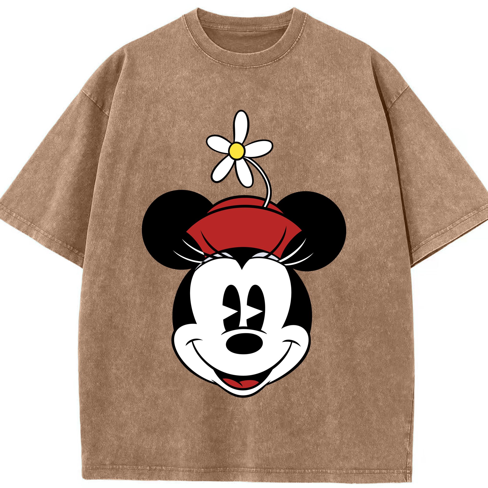 （画像用） ミッキーマウス Mickey Mouse 綿100% ヴィンテージ風 半袖Tシャツ（フロントプリント）
