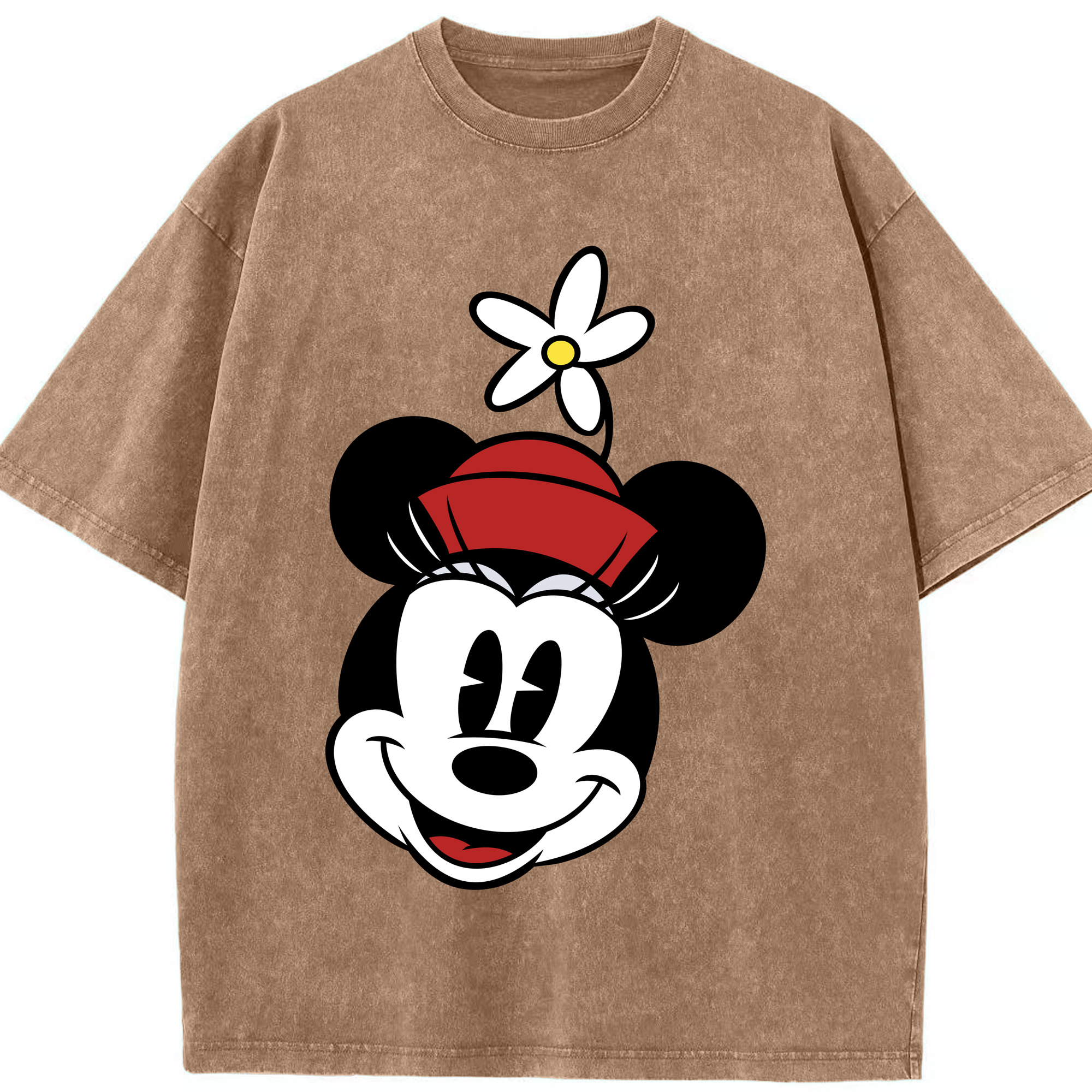 （画像用） ミッキーマウス Mickey Mouse 綿100% ヴィンテージ風 半袖Tシャツ（フロントプリント）