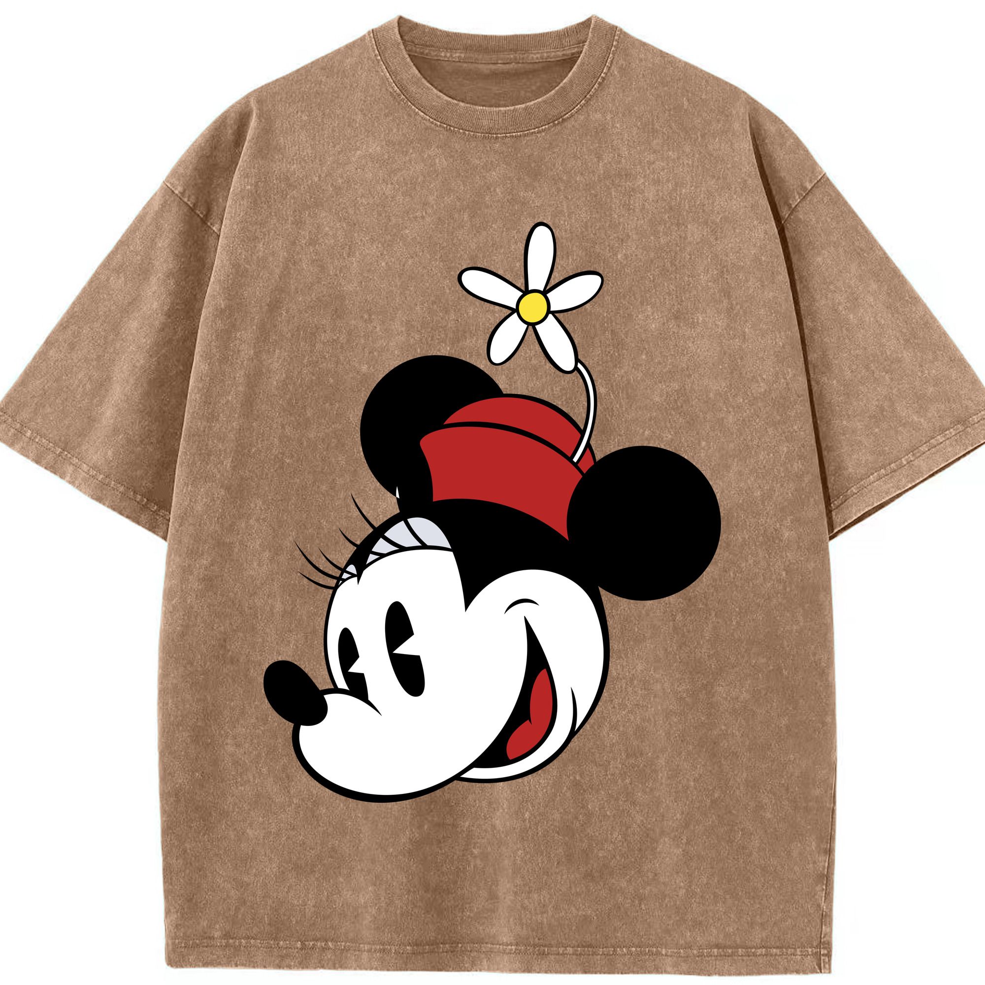 （画像用） ミッキーマウス Mickey Mouse 綿100% ヴィンテージ風 半袖Tシャツ（フロントプリント）