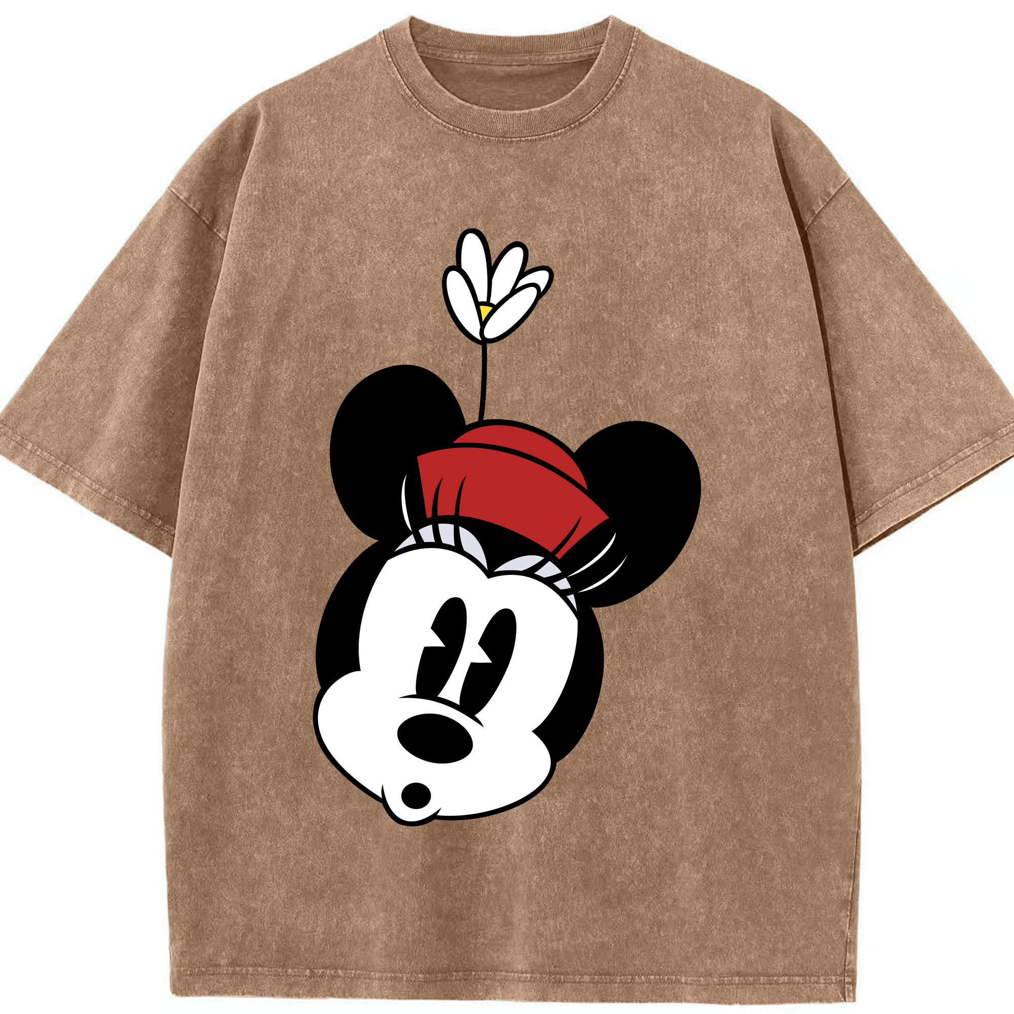 （画像用） ミッキーマウス Mickey Mouse 綿100% ヴィンテージ風 半袖Tシャツ（フロントプリント）