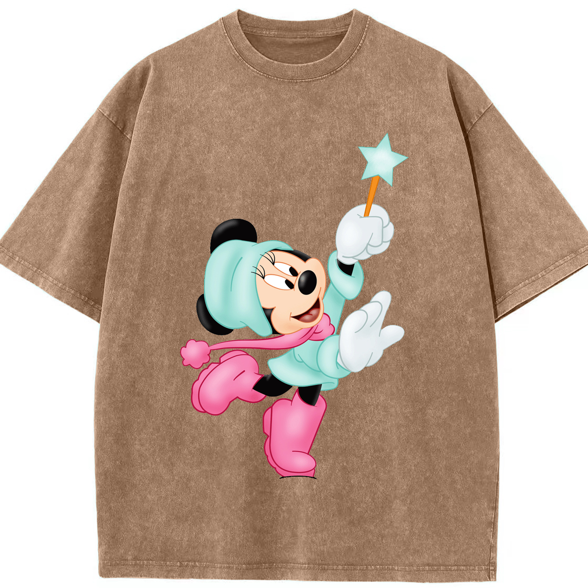 （画像用） ミッキーマウス Mickey Mouse 綿100% ヴィンテージ風 半袖Tシャツ（フロントプリント）