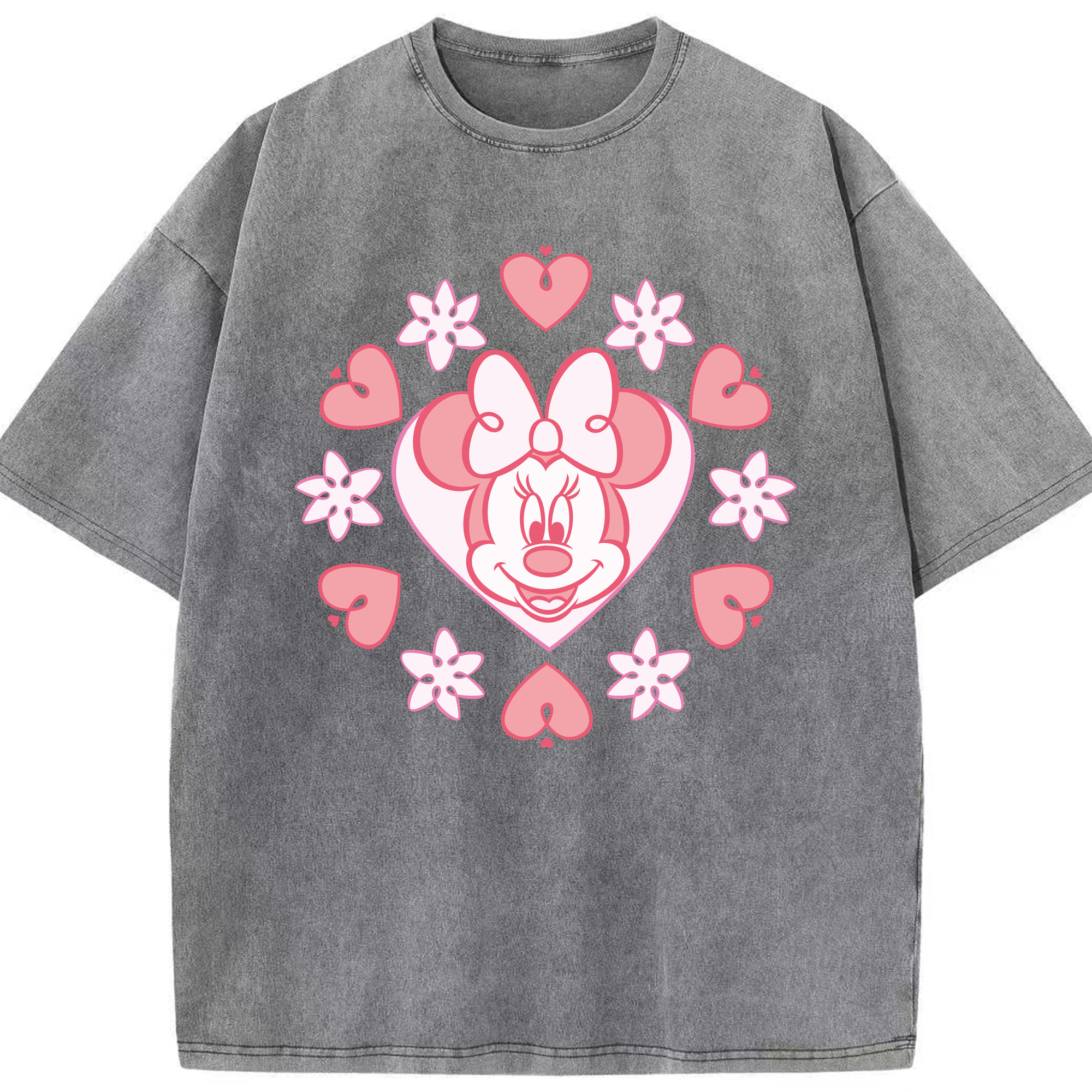 （画像用） ミッキーマウス Mickey Mouse 綿100% ヴィンテージ風 半袖Tシャツ（フロントプリント）
