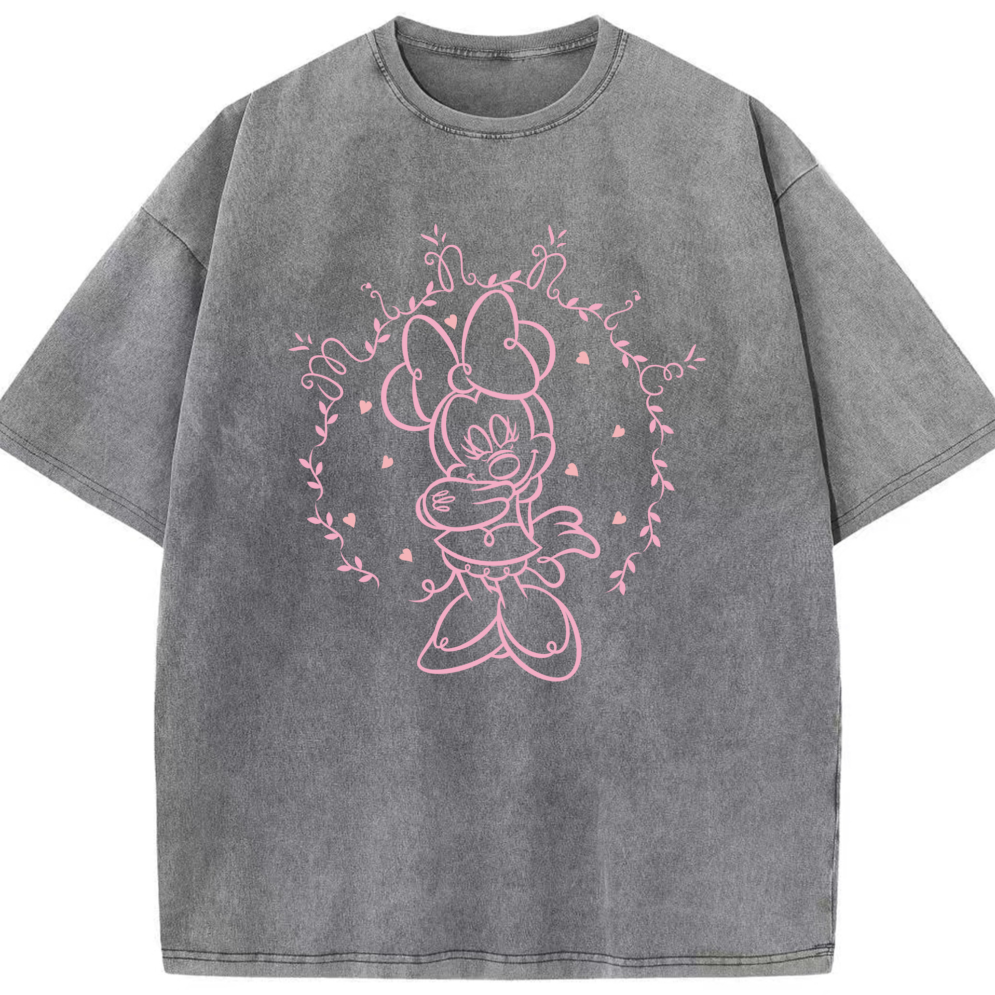 （画像用） ミッキーマウス Mickey Mouse 綿100% ヴィンテージ風 半袖Tシャツ（フロントプリント）