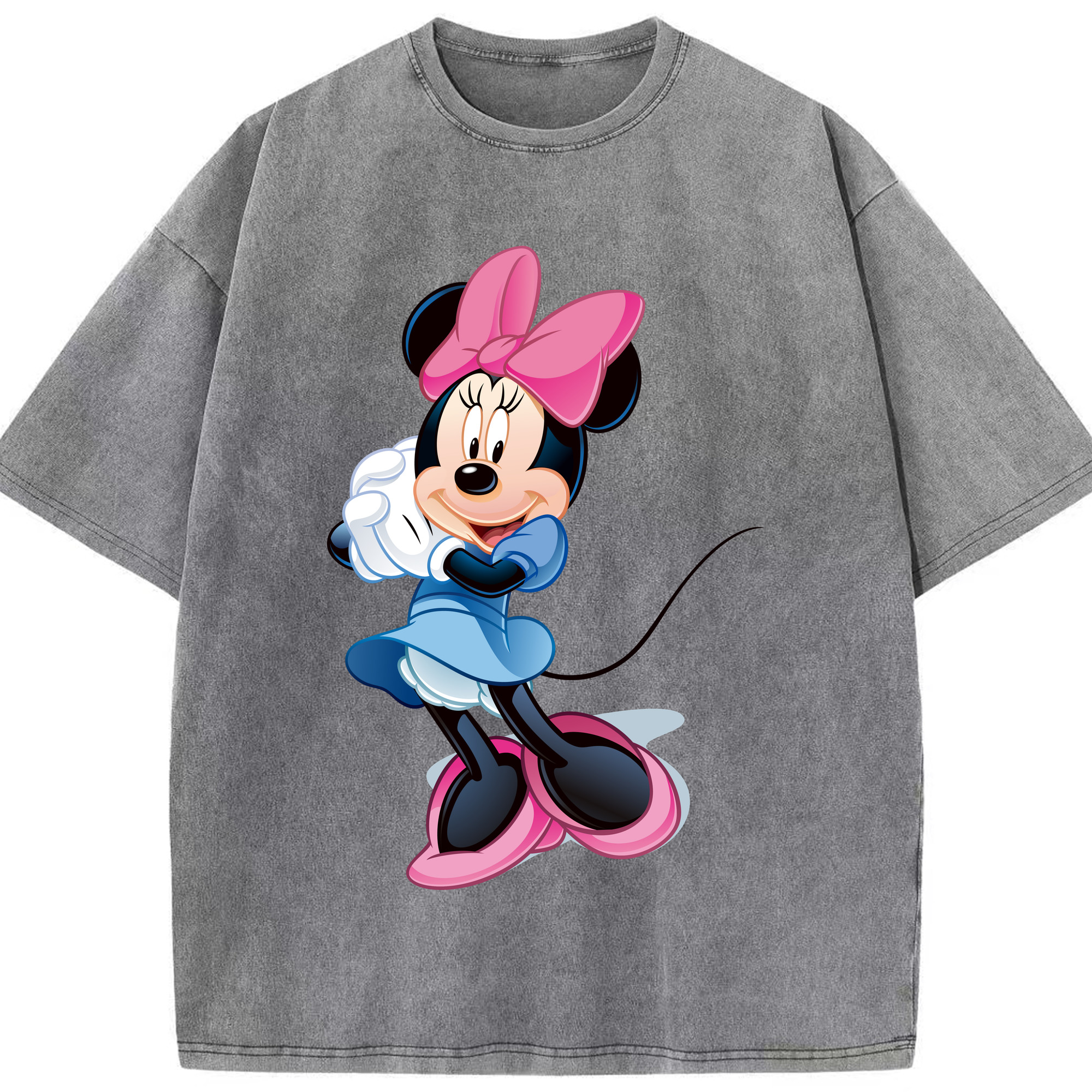 （画像用） ミッキーマウス Mickey Mouse 綿100% ヴィンテージ風 半袖Tシャツ（フロントプリント）
