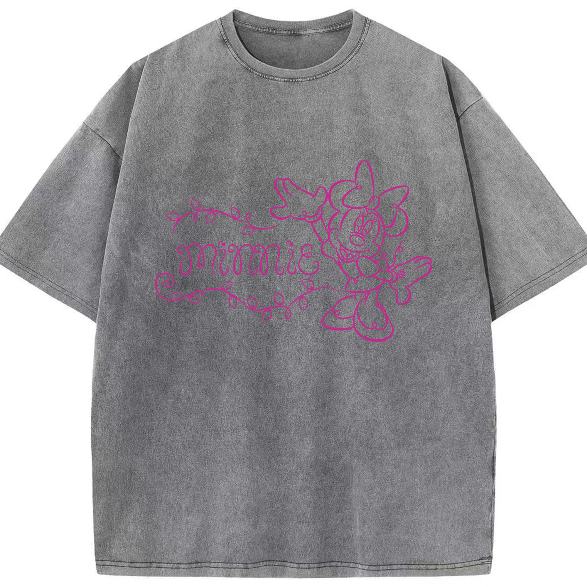 （画像用） ミッキーマウス Mickey Mouse 綿100% ヴィンテージ風 半袖Tシャツ（フロントプリント）