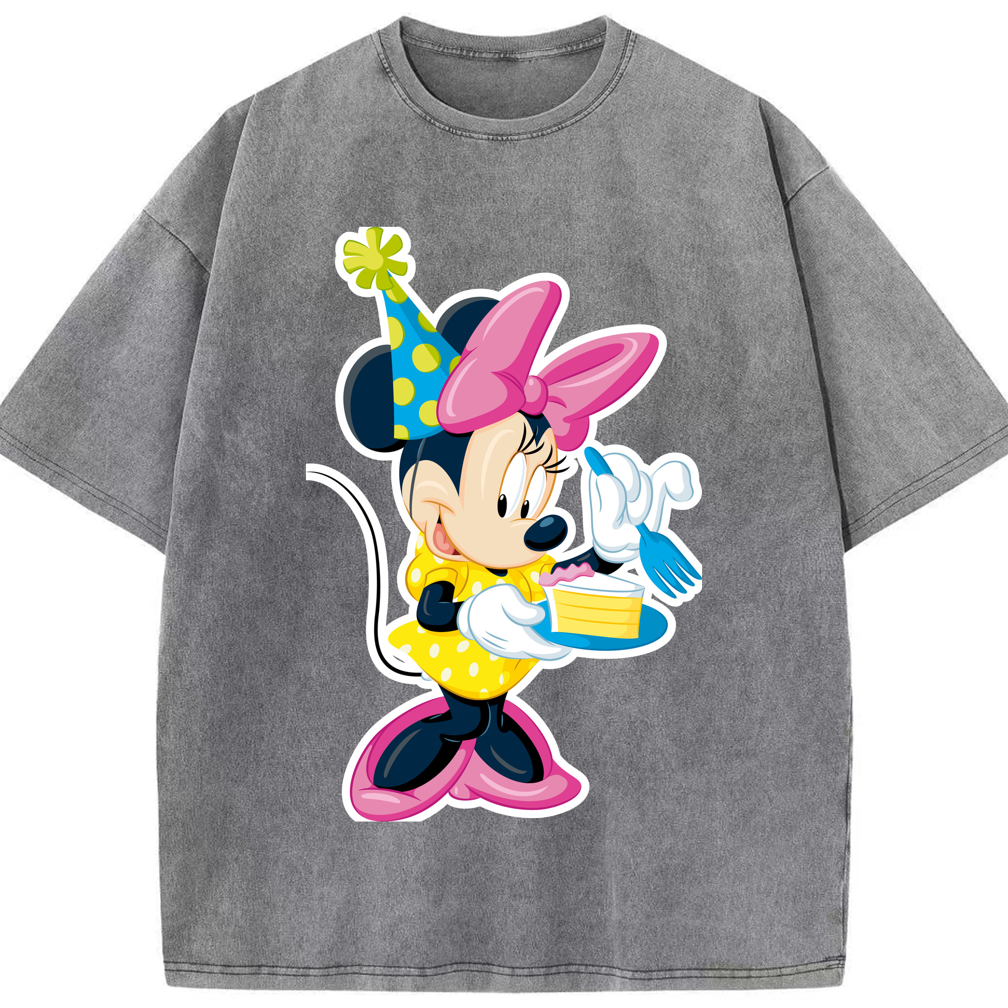 （画像用） ミッキーマウス Mickey Mouse 綿100% ヴィンテージ風 半袖Tシャツ（フロントプリント）