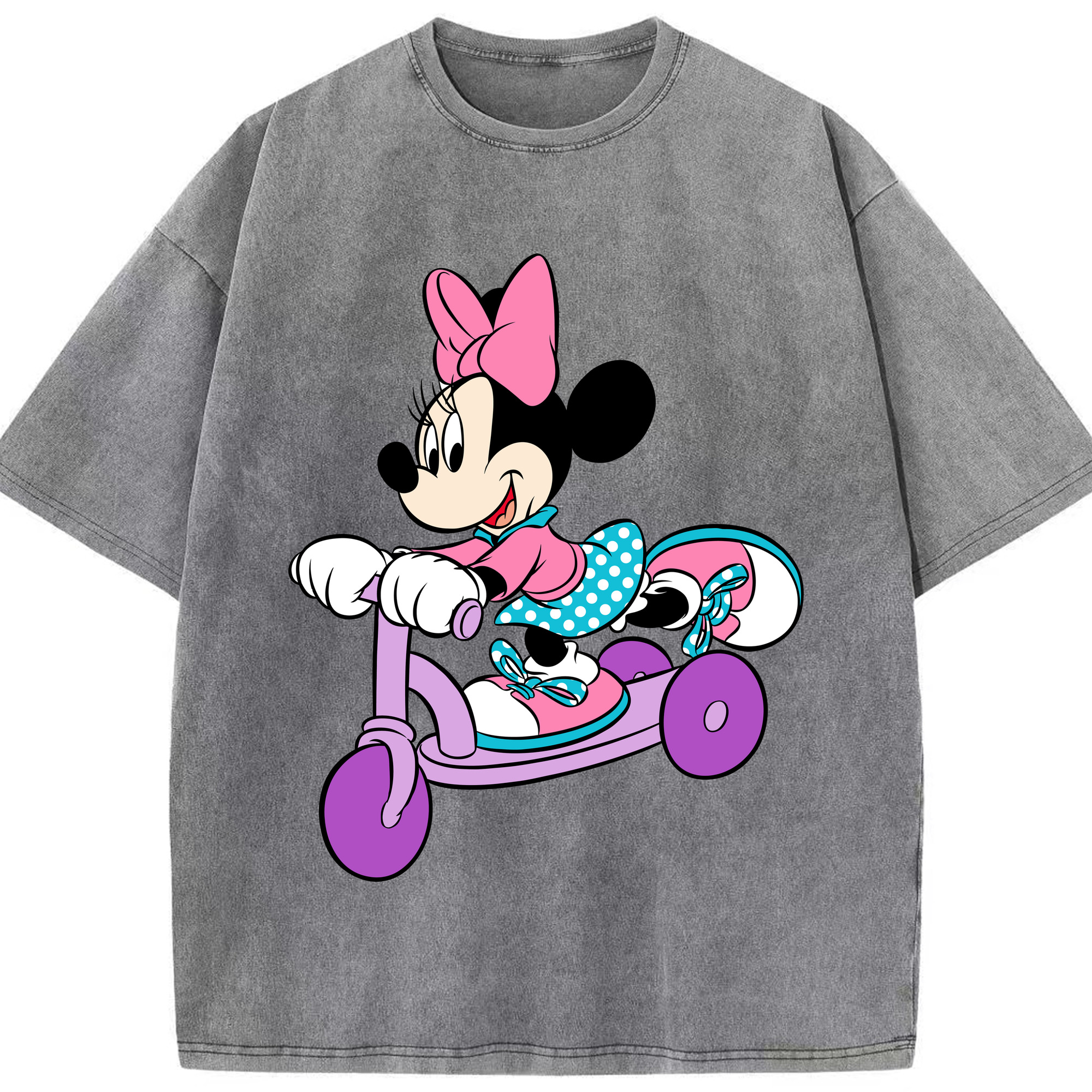 （画像用） ミッキーマウス Mickey Mouse 綿100% ヴィンテージ風 半袖Tシャツ（フロントプリント）