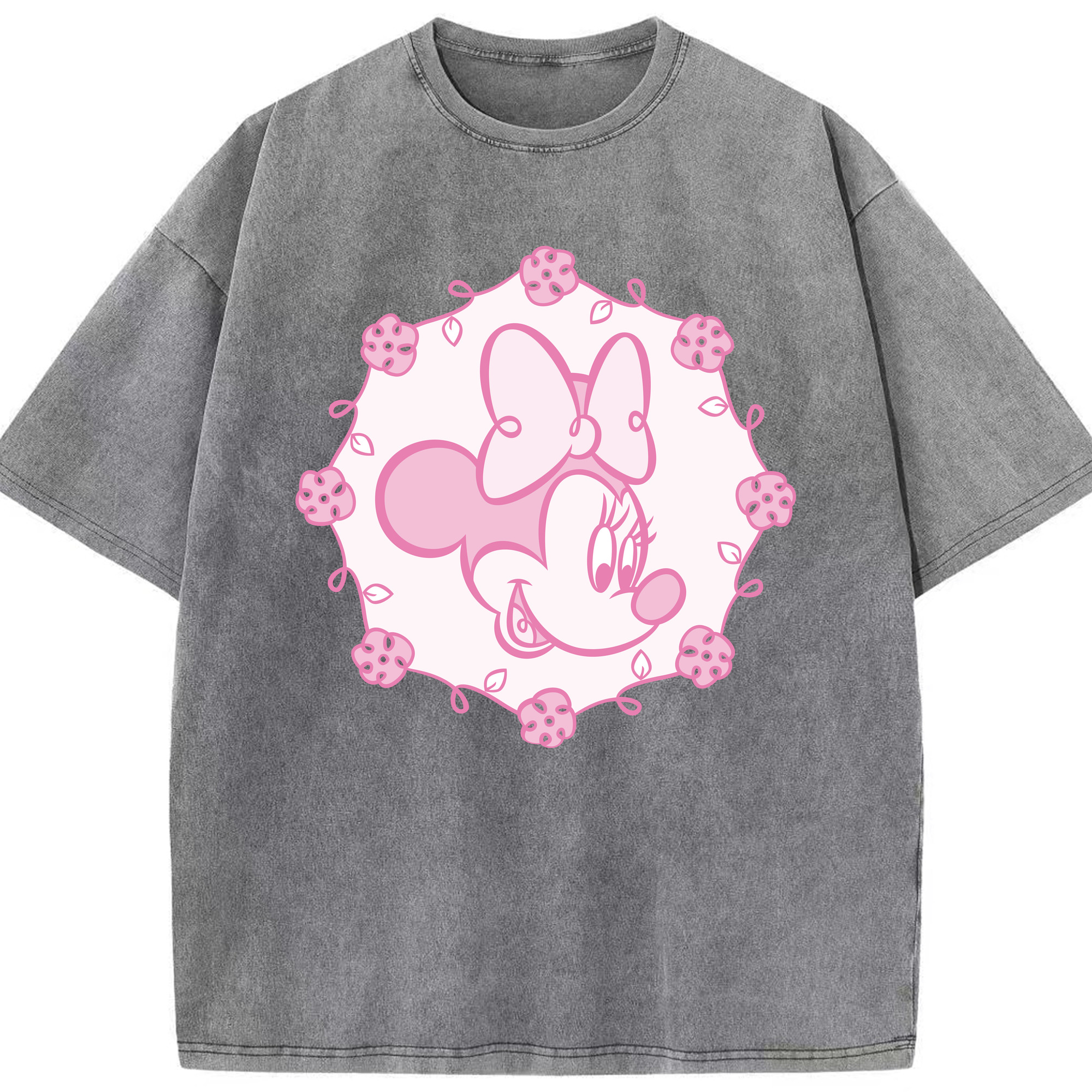 （画像用） ミッキーマウス Mickey Mouse 綿100% ヴィンテージ風 半袖Tシャツ（フロントプリント）