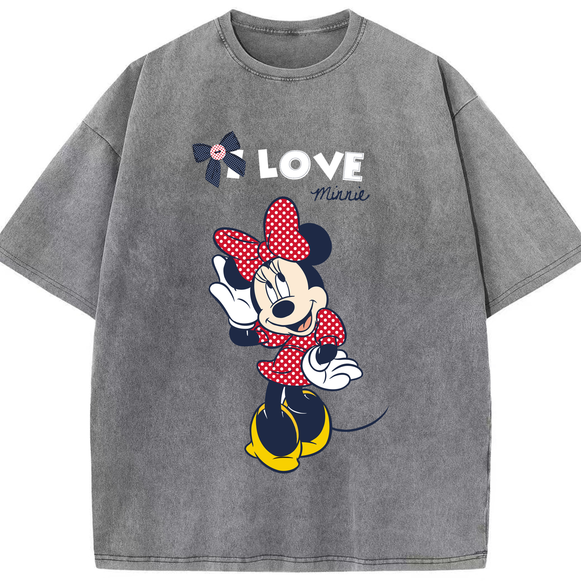 （画像用） ミッキーマウス Mickey Mouse 綿100% ヴィンテージ風 半袖Tシャツ（フロントプリント）